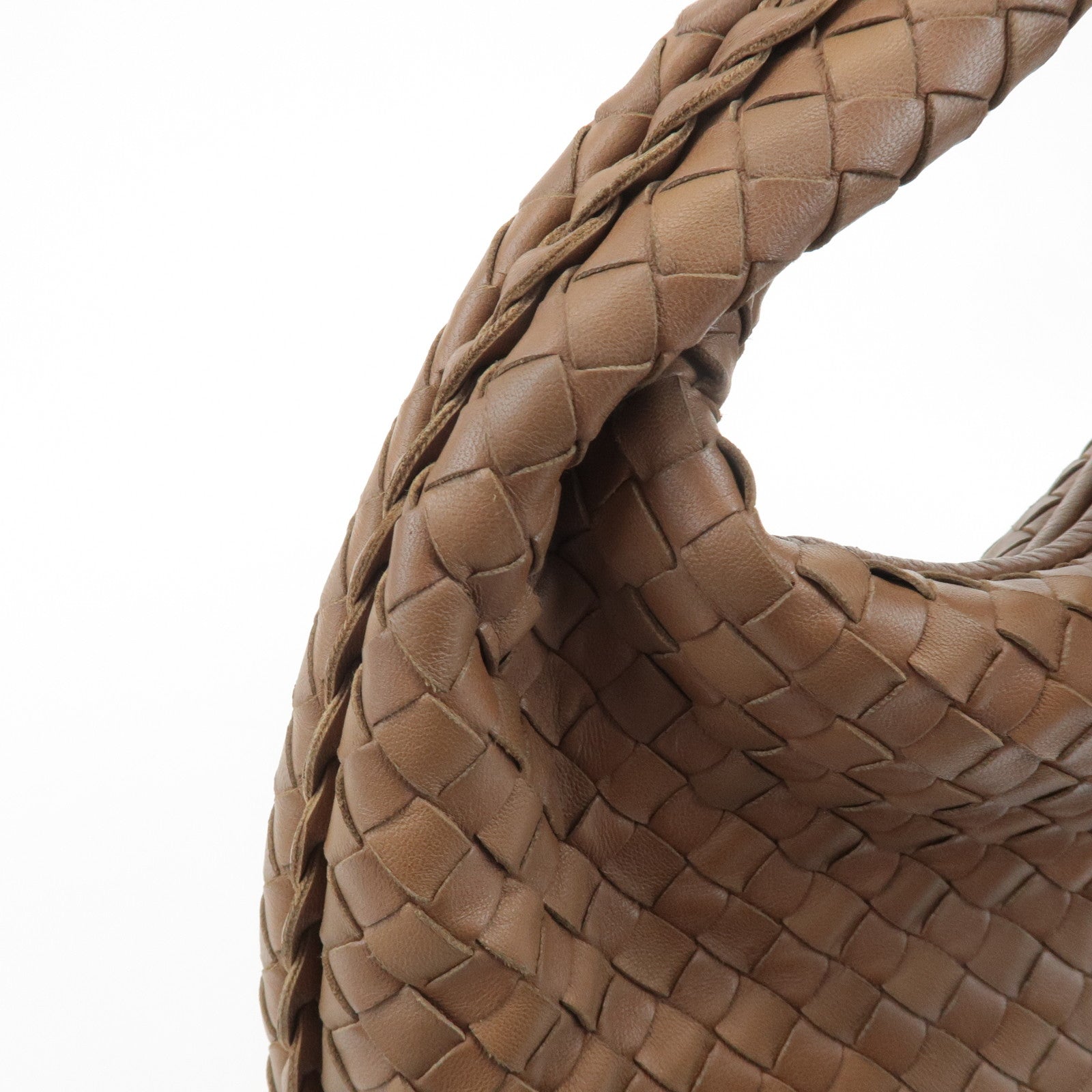 BOTTEGA VENETA Hobo Intrecciato Leather Shoulder Bag Brown 115653 Used