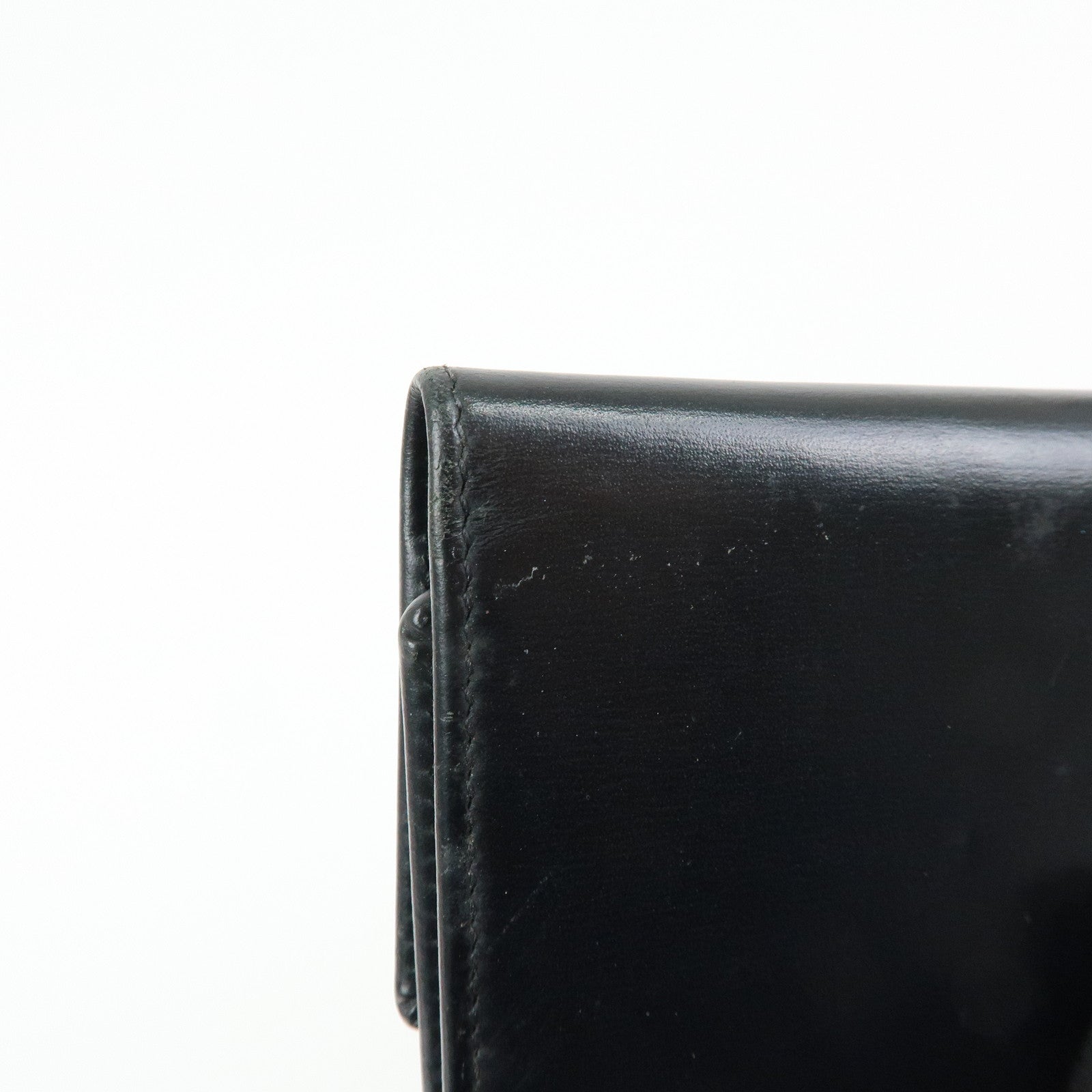 Cartier Set of 3 Leather Wallet 6 Rings Key Case Bordeaux Black