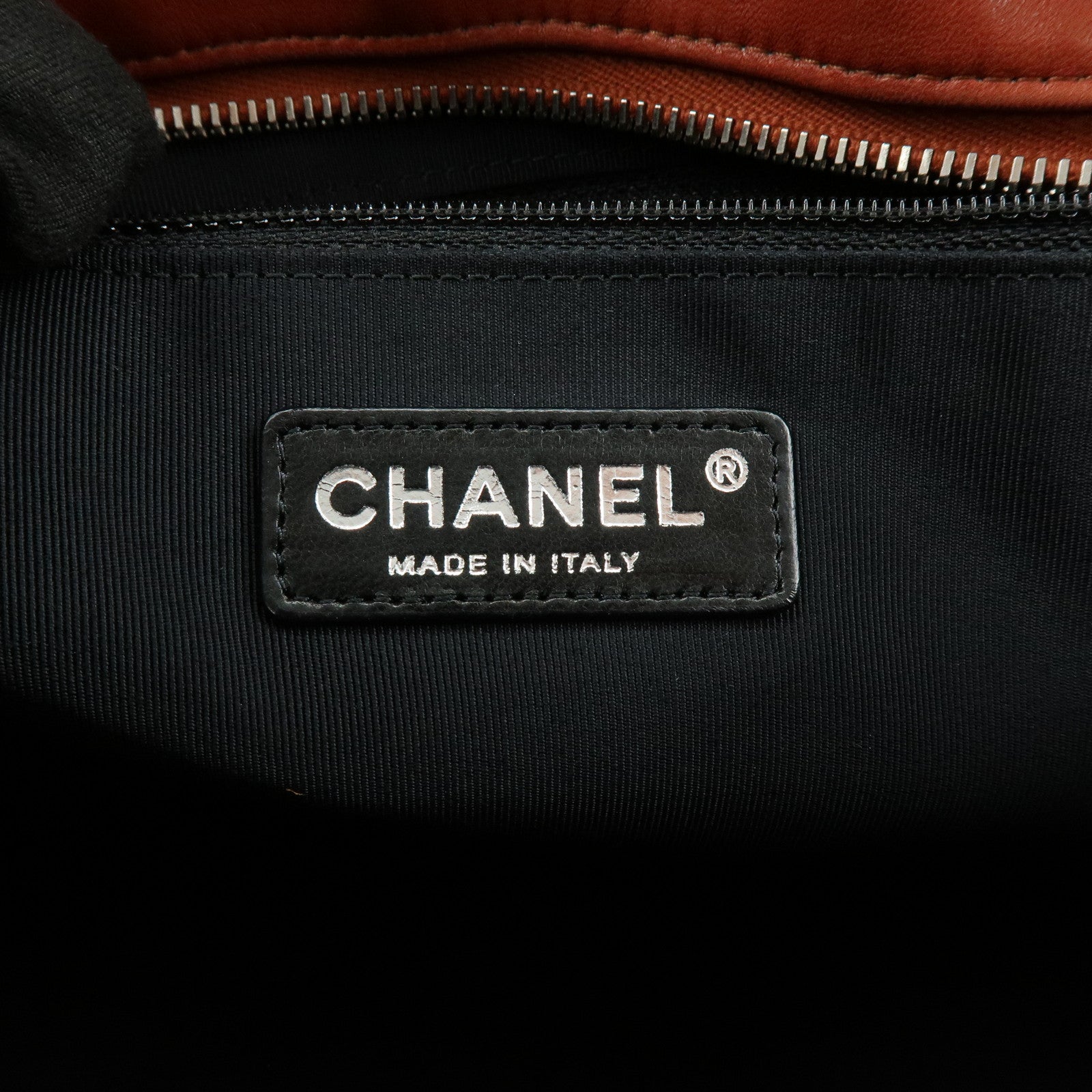 CHANEL Matelasse COCO Mark Lamb Skin Shoulder Bag Red
