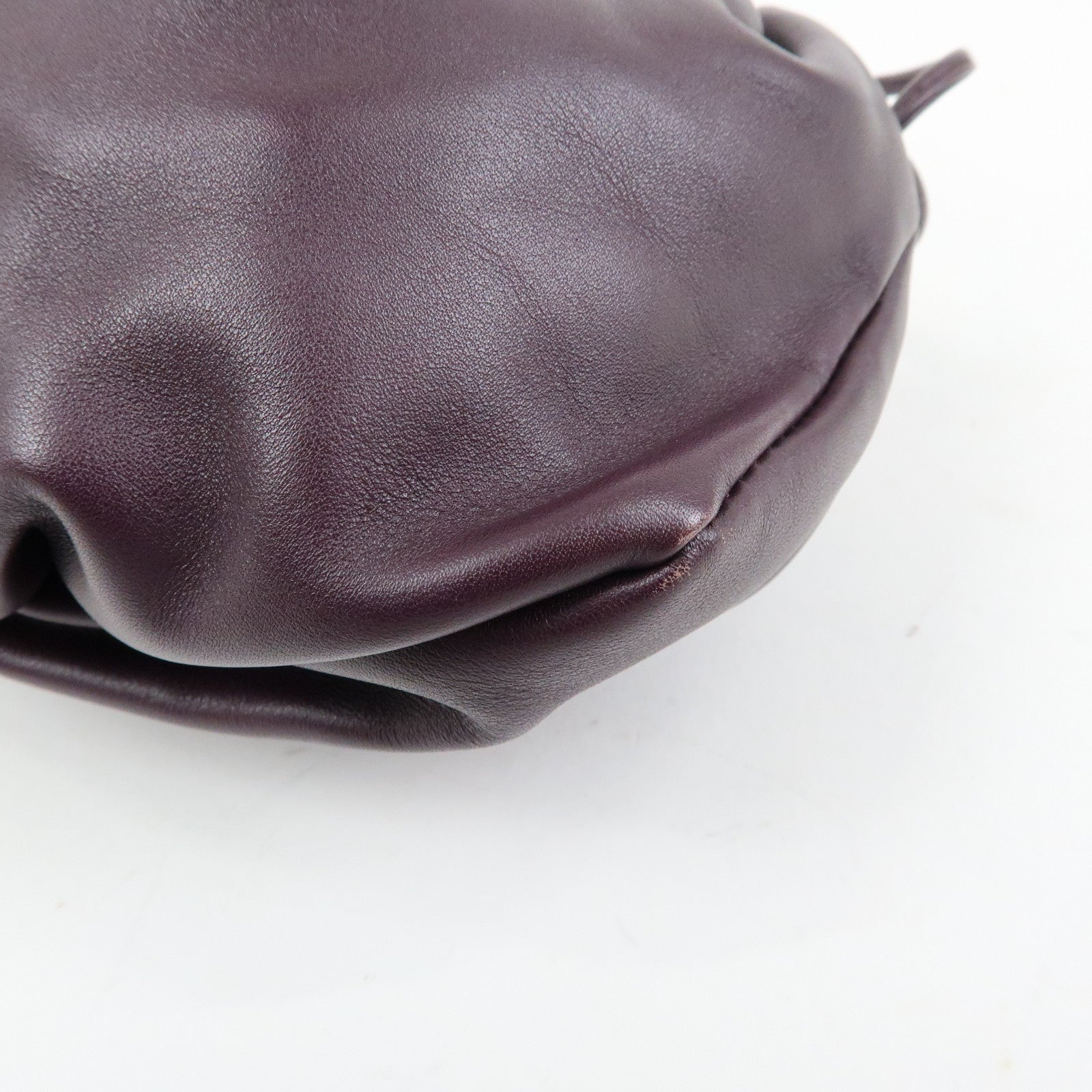 BOTTEGA VENETA Leather Mini The Valve Pouch Shoulder Bag 651905