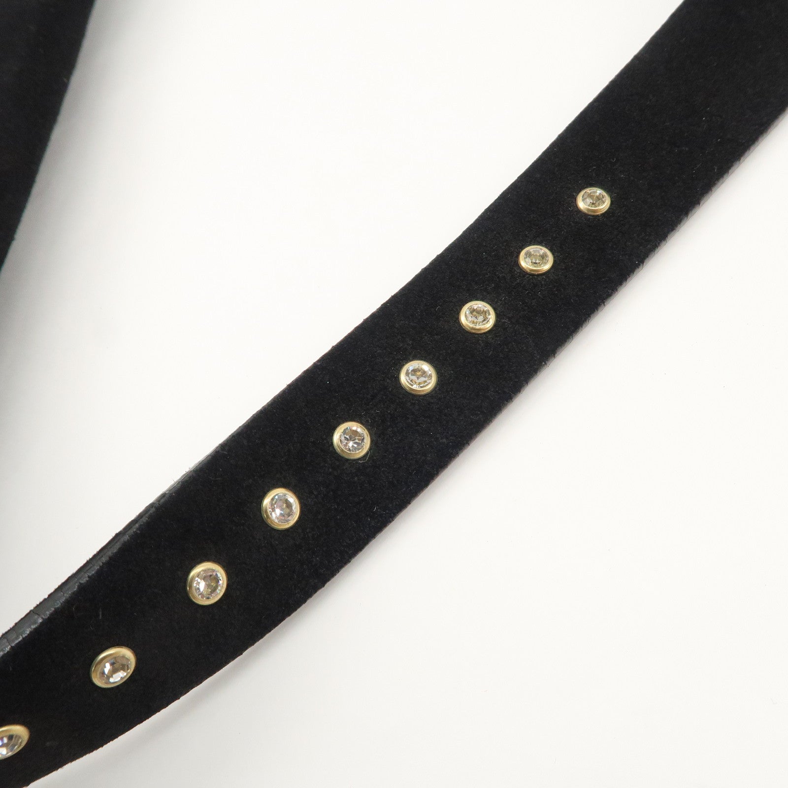 CELINE Paulbot Suede Shoulder Bag Hand Bag Black Used