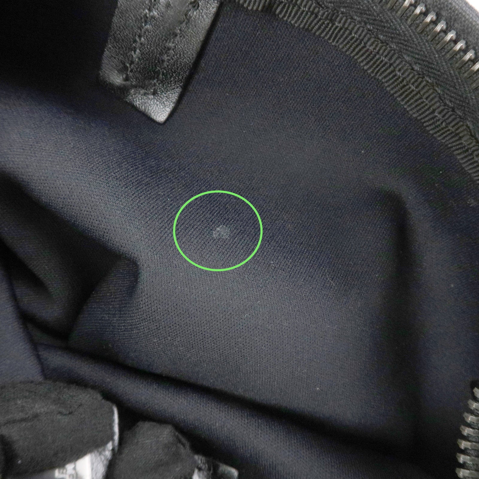 FENDI Zucchino Canvas Leather Tote Bag Hand Bag Black 8BH050