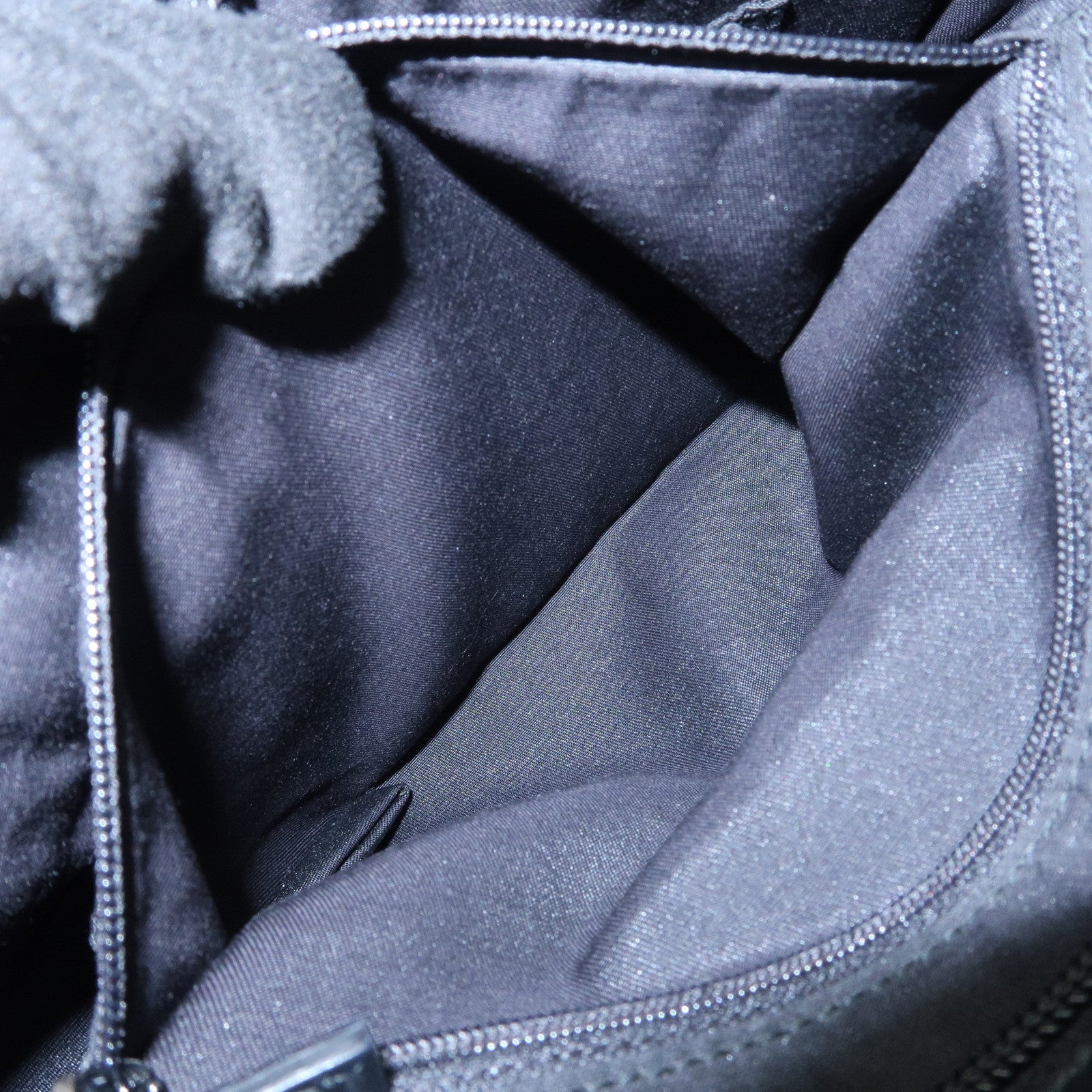 GUCCI Sherry GG Canvas Leather Shoulder Bag Beige Black 388926