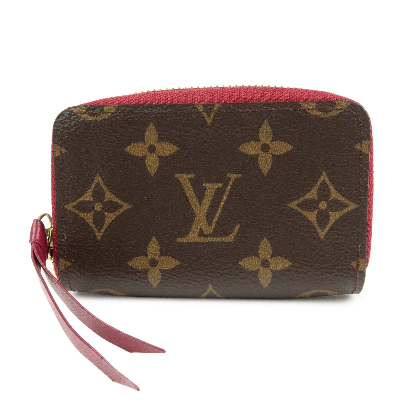 Louis Vuitton Monogram Multicartes Card Case Brown Fuchsia M61299