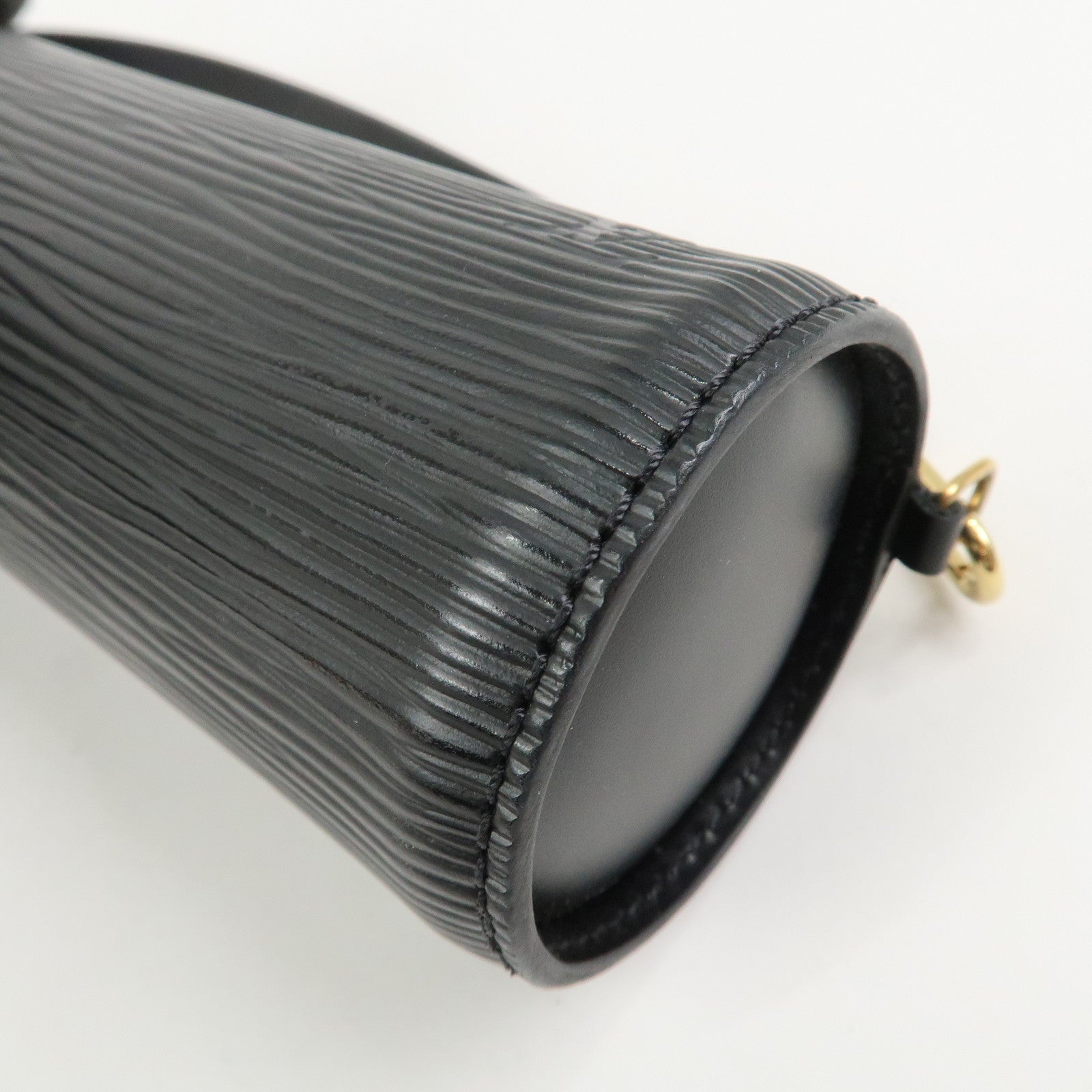 Louis Vuitton Epi Mini Pouch For Soufflot Hand Bag Noir