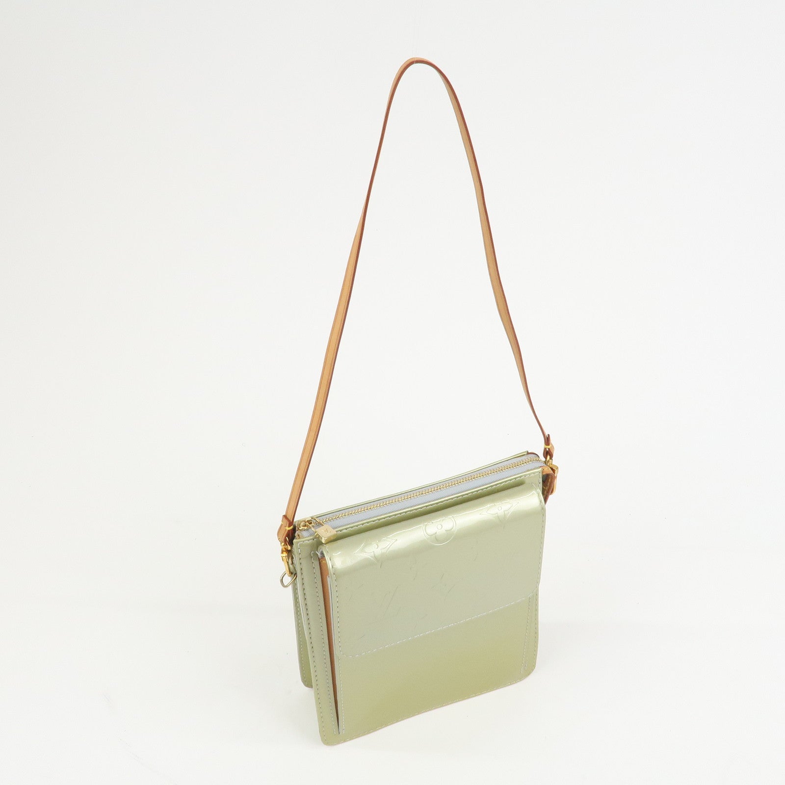 Louis Vuitton Monogram Vernis Motto Shoulder Bag Gris M91030