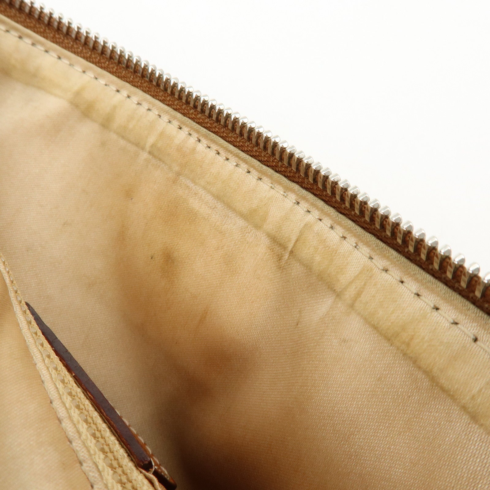 Christian Dior Romantic Trotter PVC Leather Shoulder Bag Brown
