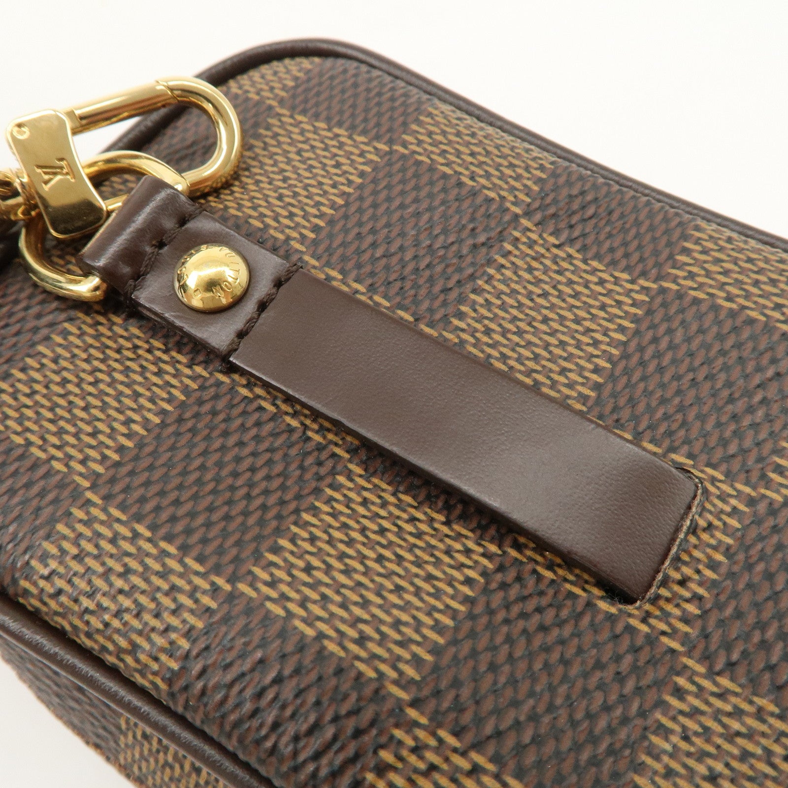 Louis Vuitton Damier Canvas Etui Okapi PM Camera Case N61738 Used