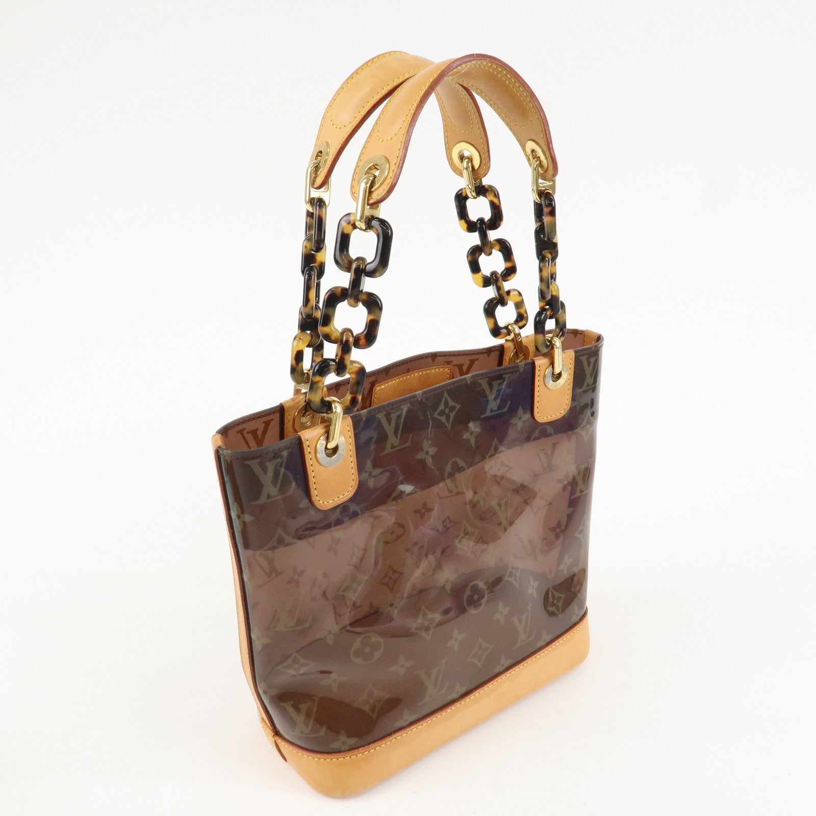 Louis Vuitton Monogram Vinyl Cabas Ambre PM Tote Bag Hand Bag M92502 Used