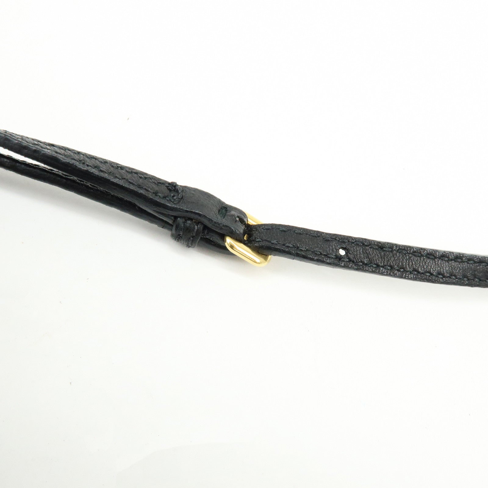 MIU MIU Matelasse Nappa Leather Shoulder Bag Clutch Bag Black