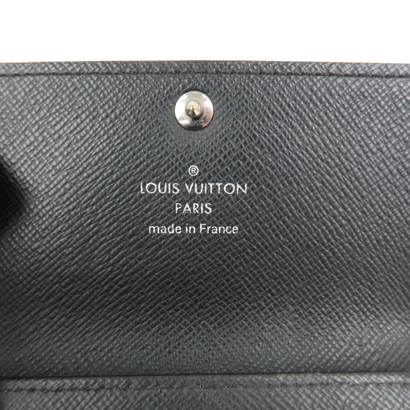 Louis Vuitton Damier Graphite Multicle 6 Key Case Gray Black N62662