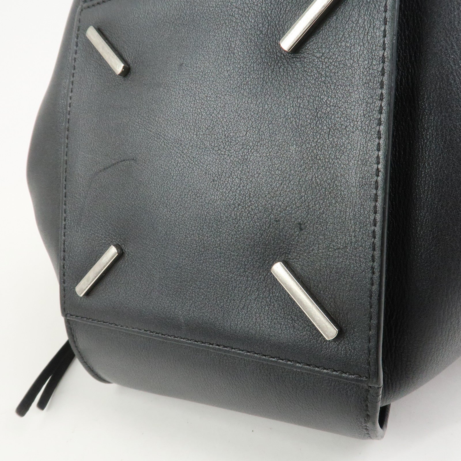 LOEWE Hammock Medium Leather Shoulder Bag Hand Bag Black