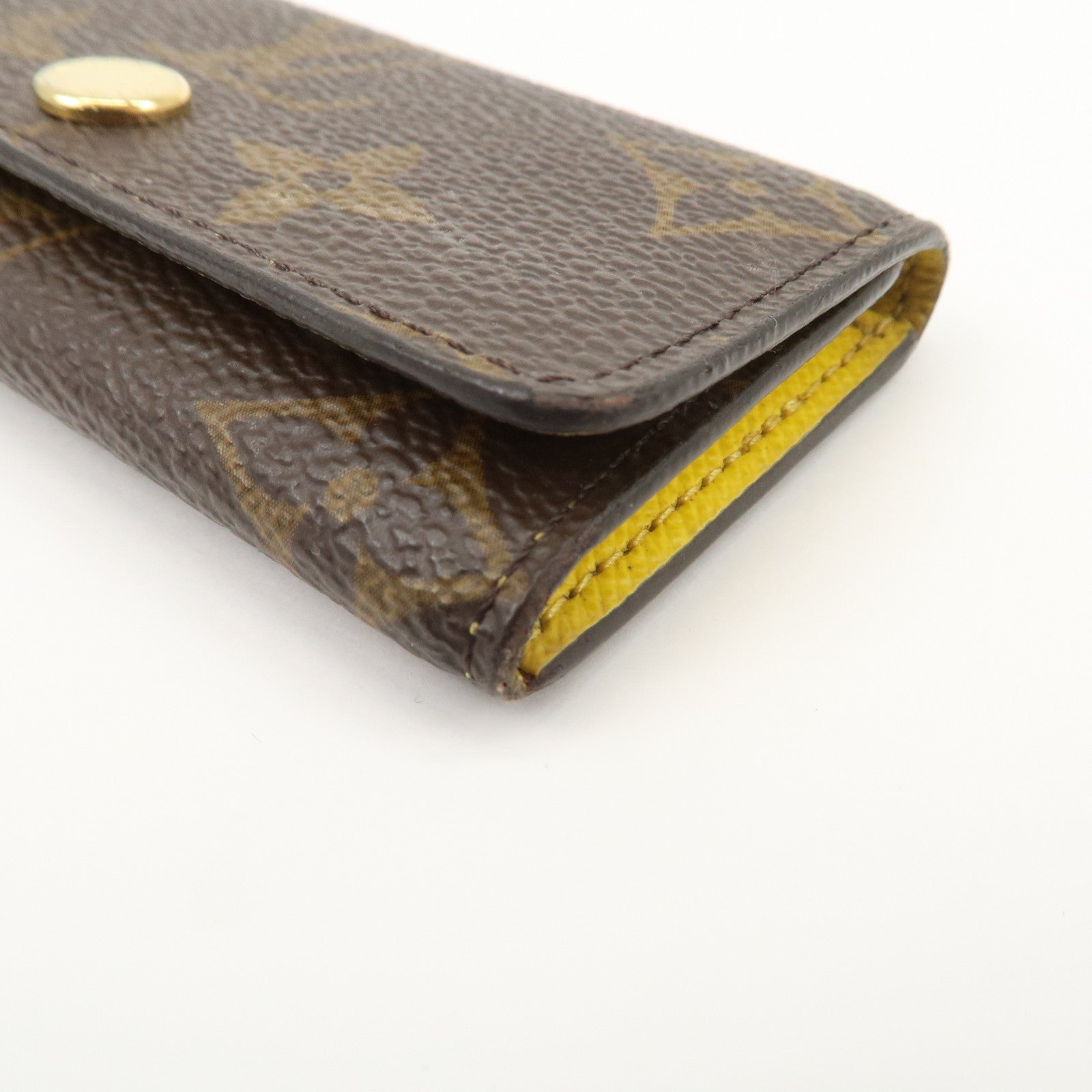 Louis Vuitton Monogram Multicles 4 Key Rings Key Case Jaune M81938