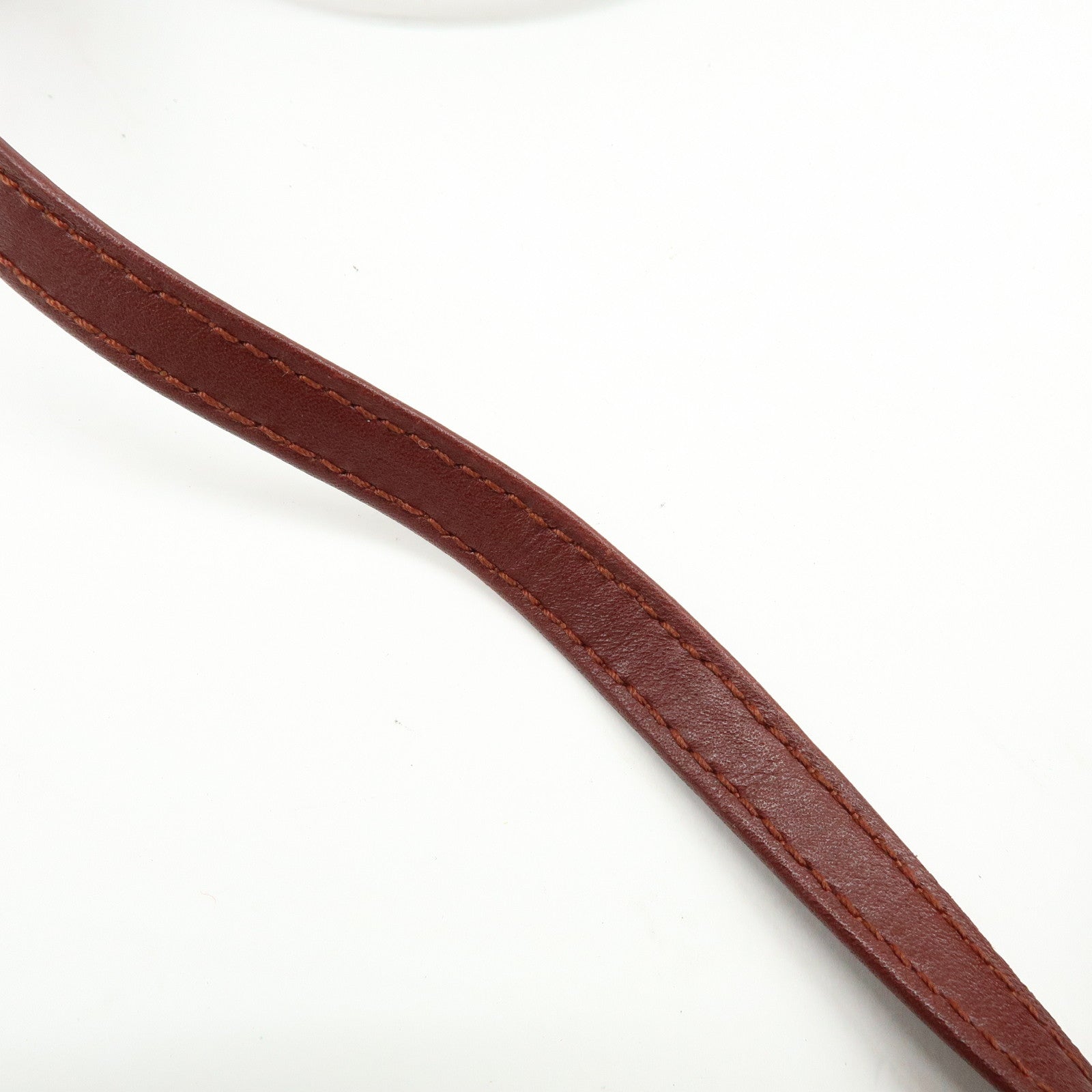 Cartier Must de Cartier Leather Shoulder Bag Crossbody Bag Bordeaux