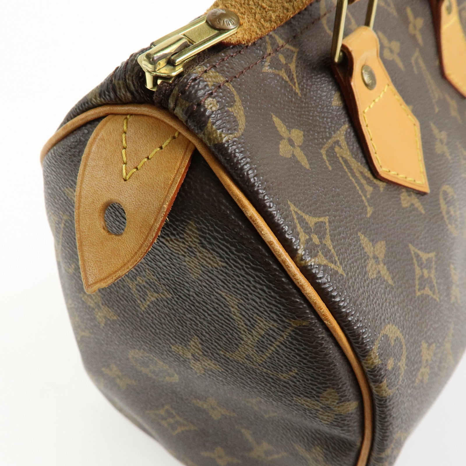 Louis Vuitton Monogram Speedy 25 Boston Bag Hand Bag Brown M41528