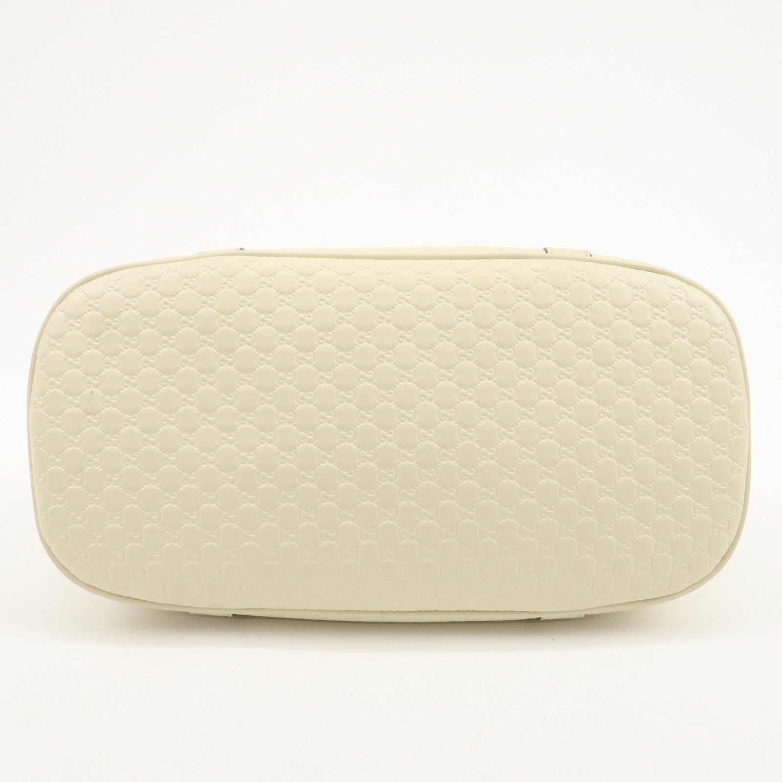 GUCCI Micro Guccissima Leather 2Way Bag Shoulder Bag Ivory 449663