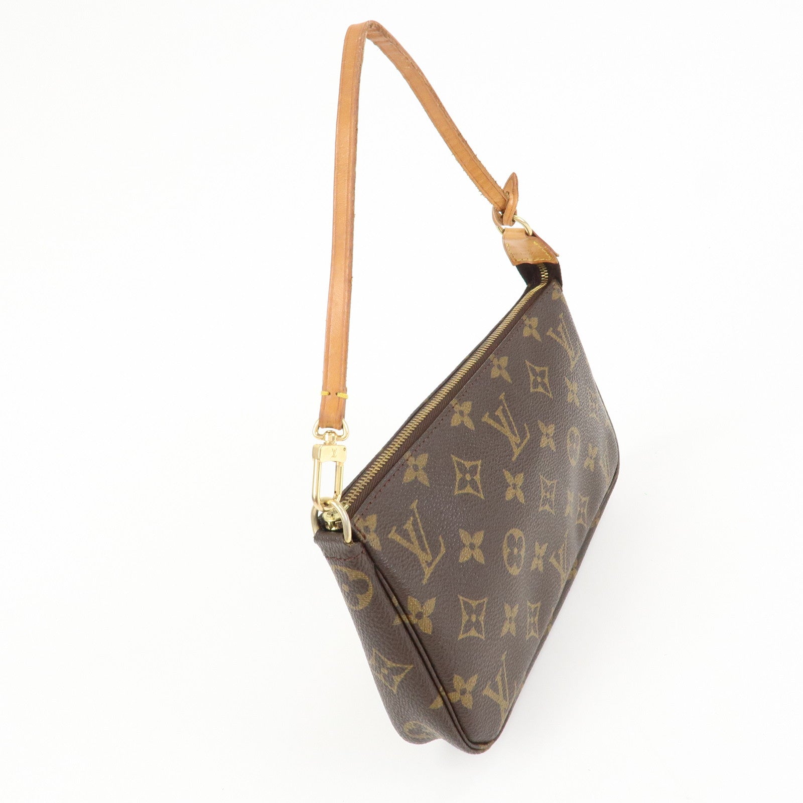 Louis Vuitton Monogram Pochette Accessoires Pouch Brown N41206 Used