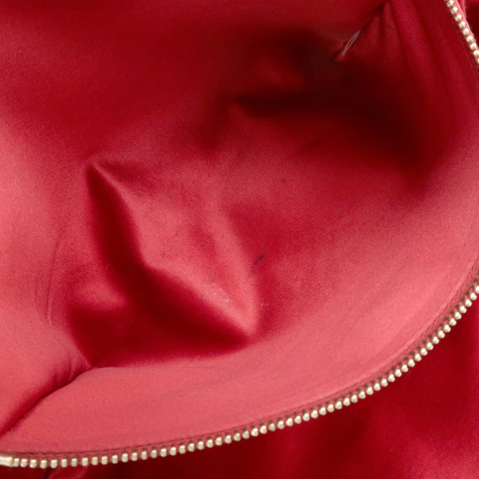 PRADA Triangle Logo Saffiano Leather Shoulder Bag Hand Bag Red