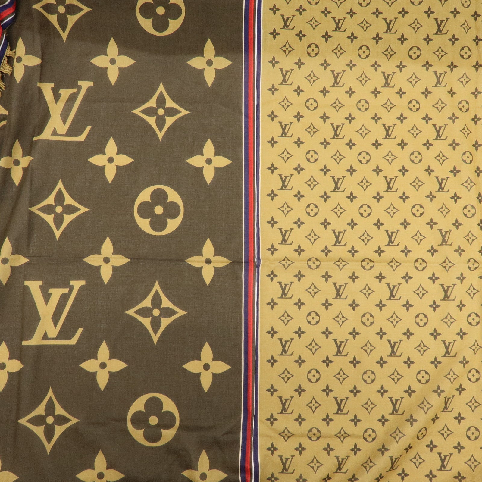 Louis Vuitton Étole Monogram Bliss 100% Cotton Scarf Brown M76366