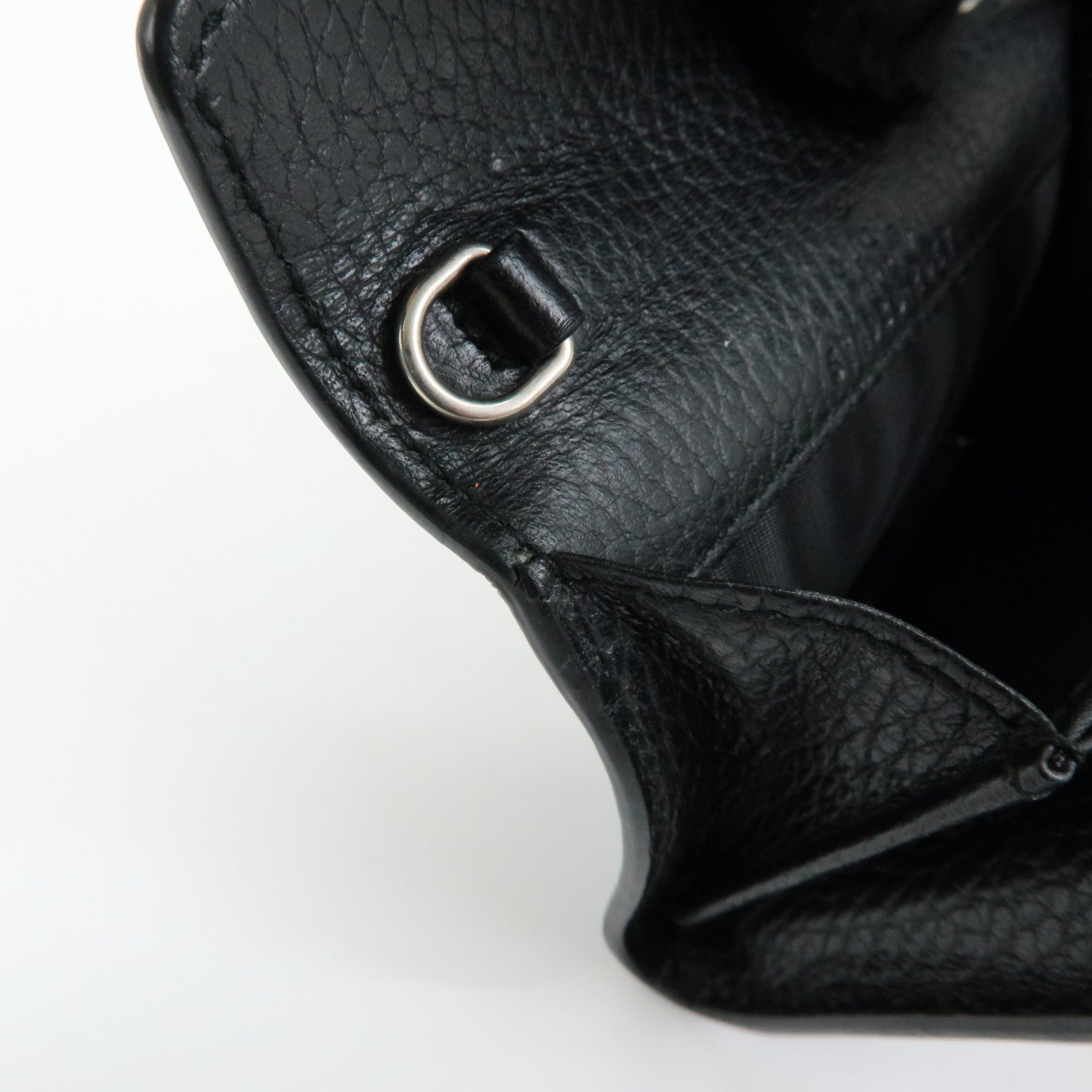 GUCCI Dionysus Leather Compact Wallet Coin Case Black 574930