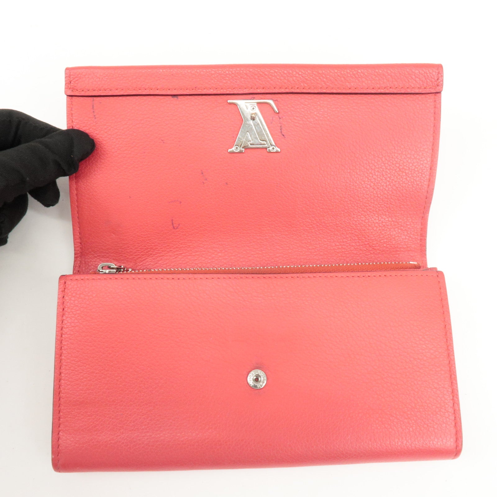 Louis Vuitton Portefeuille Rock Me 2 Long Flap Wallet Ruby M62326 Used