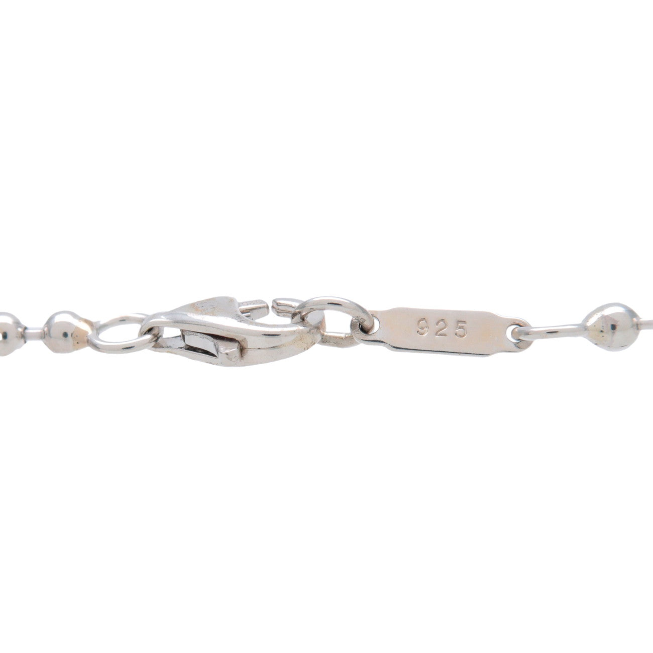 Tiffany & Co Atlas Plate Ball Chain Necklace SV925 Silver