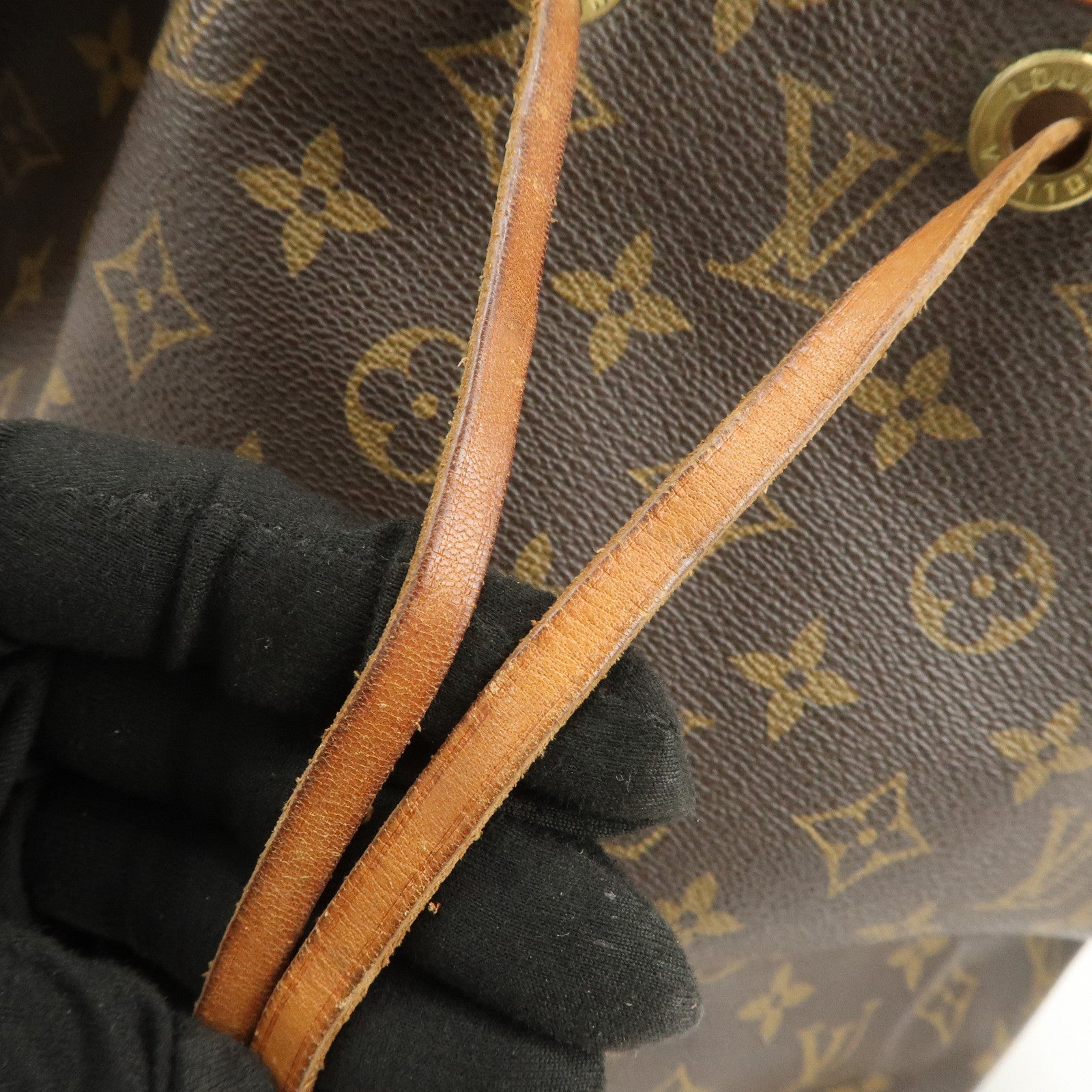 Louis Vuitton Monogram Petit Noe Shoulder Bag Brown M42226