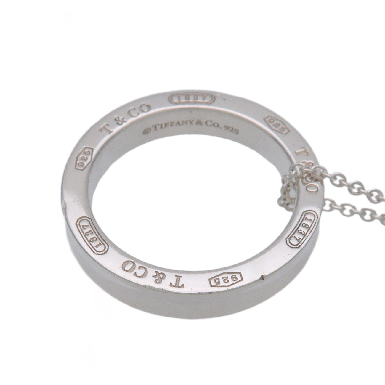 Tiffany & Co 1837 Circle Necklace SV925 Silver