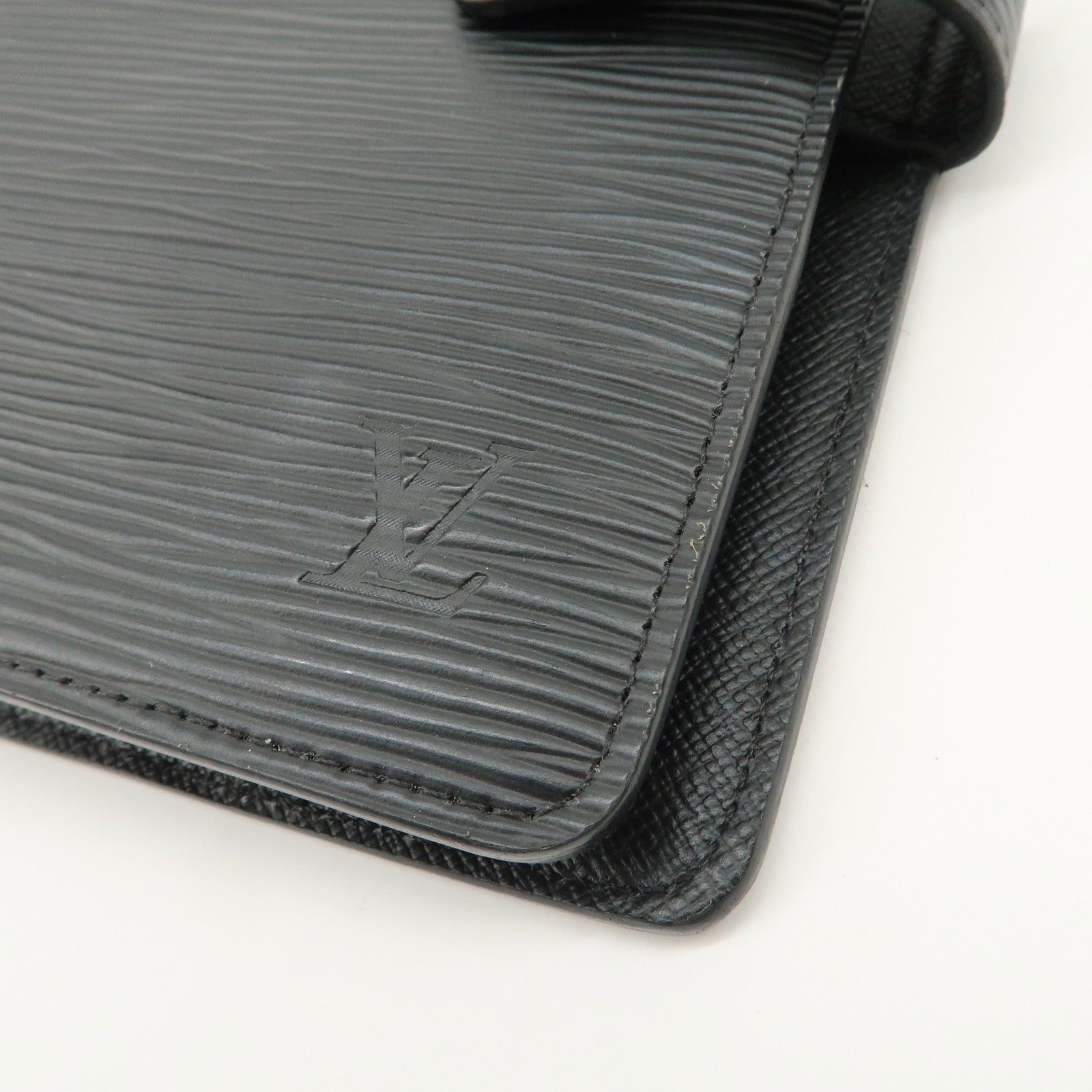 Louis Vuitton Epi Agenda MM Planner Cover Noir Black R20202