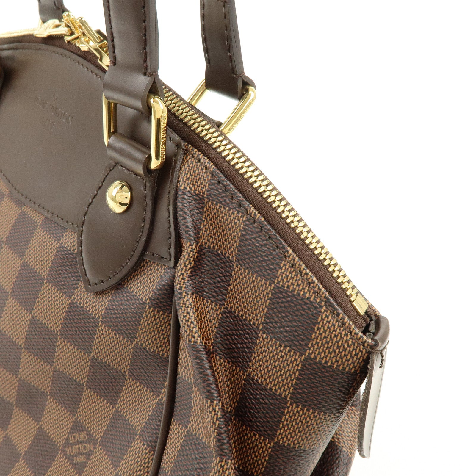 Louis Vuitton Damier Ebene Verona PM Hand Bag Brown