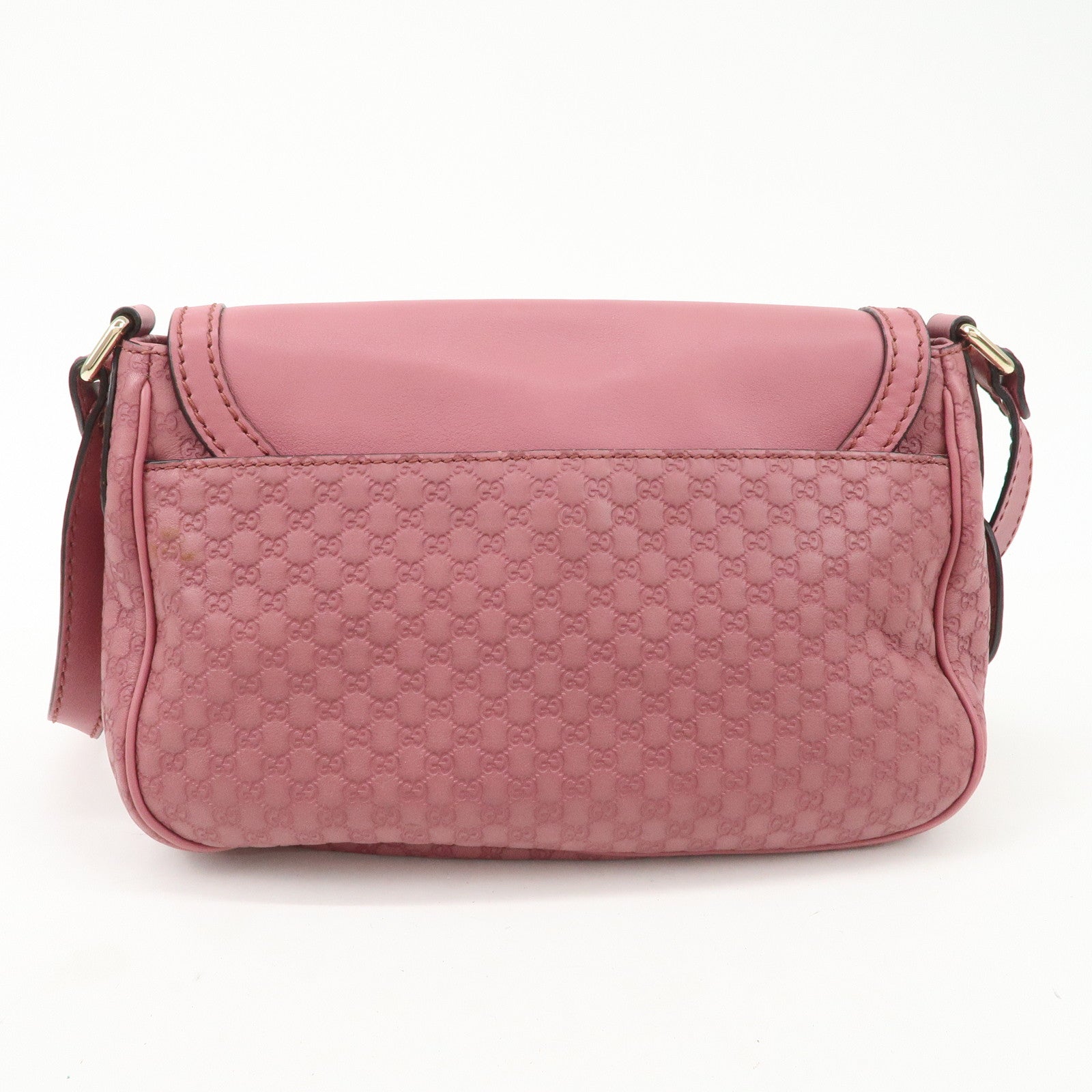 GUCCI Sukey Micro Guccissima Leather Shoulder Bag Pink 193604