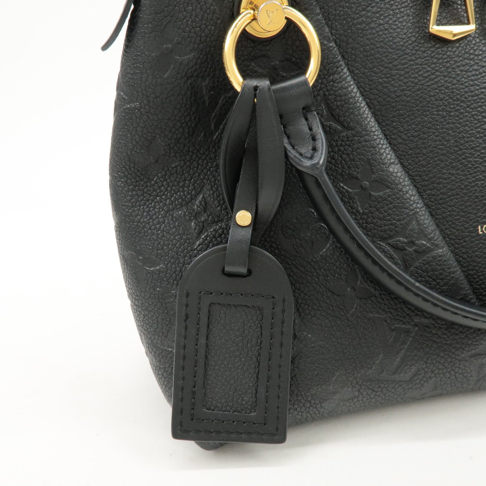 Louis Vuitton Monogram Empreinte Leather V Tote BB Noir M44937 Used