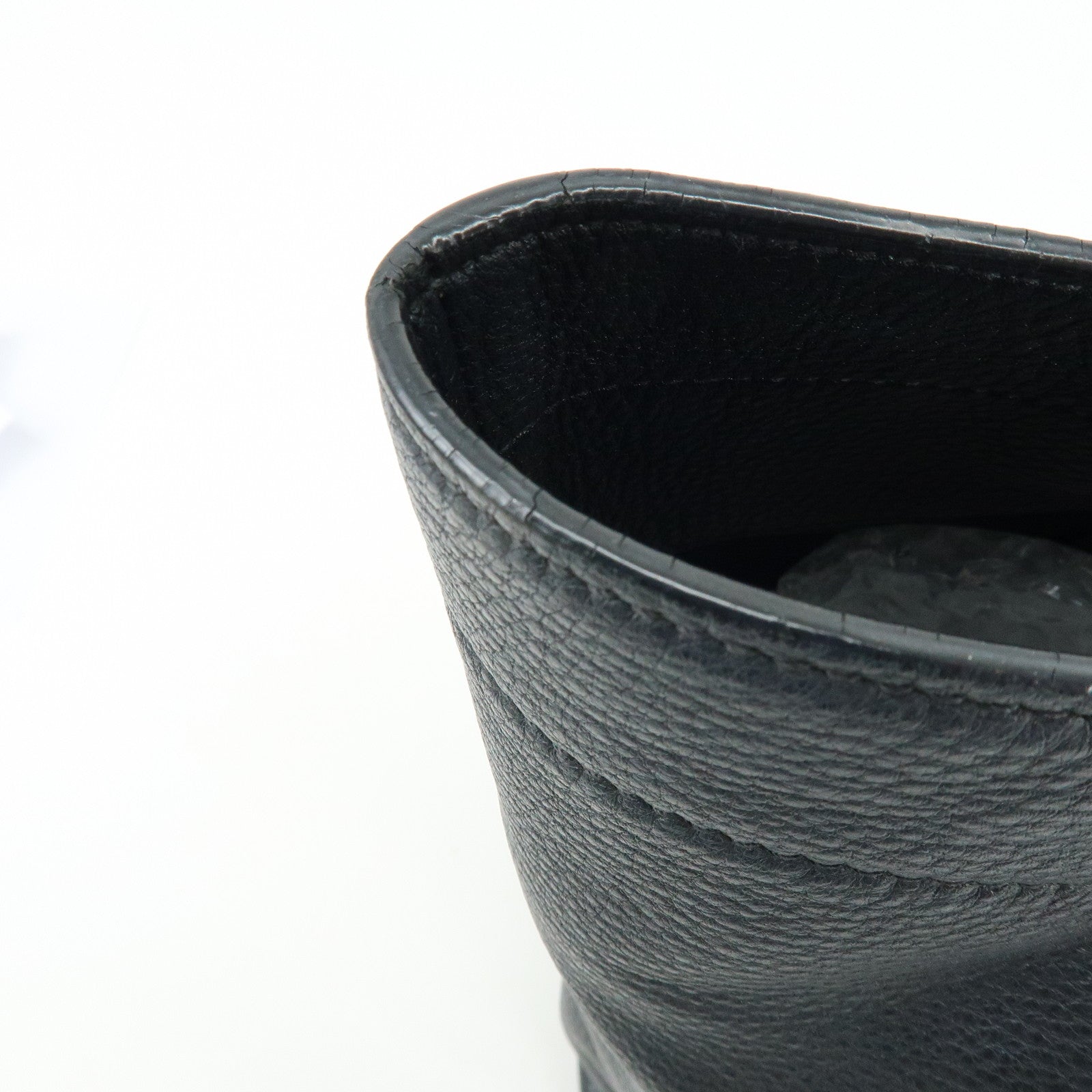 MIU MIU Leather Tote Bag Shoulder Bag Hand Black RR1934