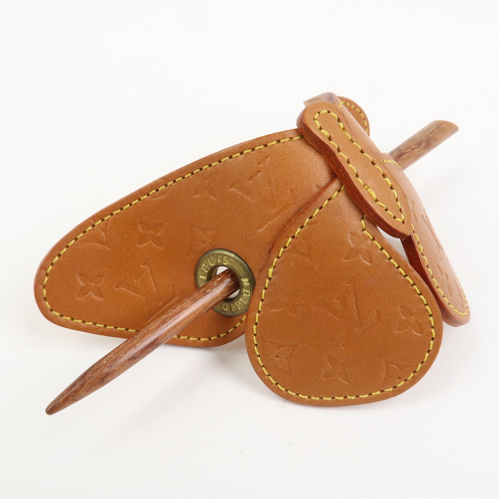 Louis Vuitton Conte de F・・スゥes Butterfly Barrette Hairpin Brown M92265
