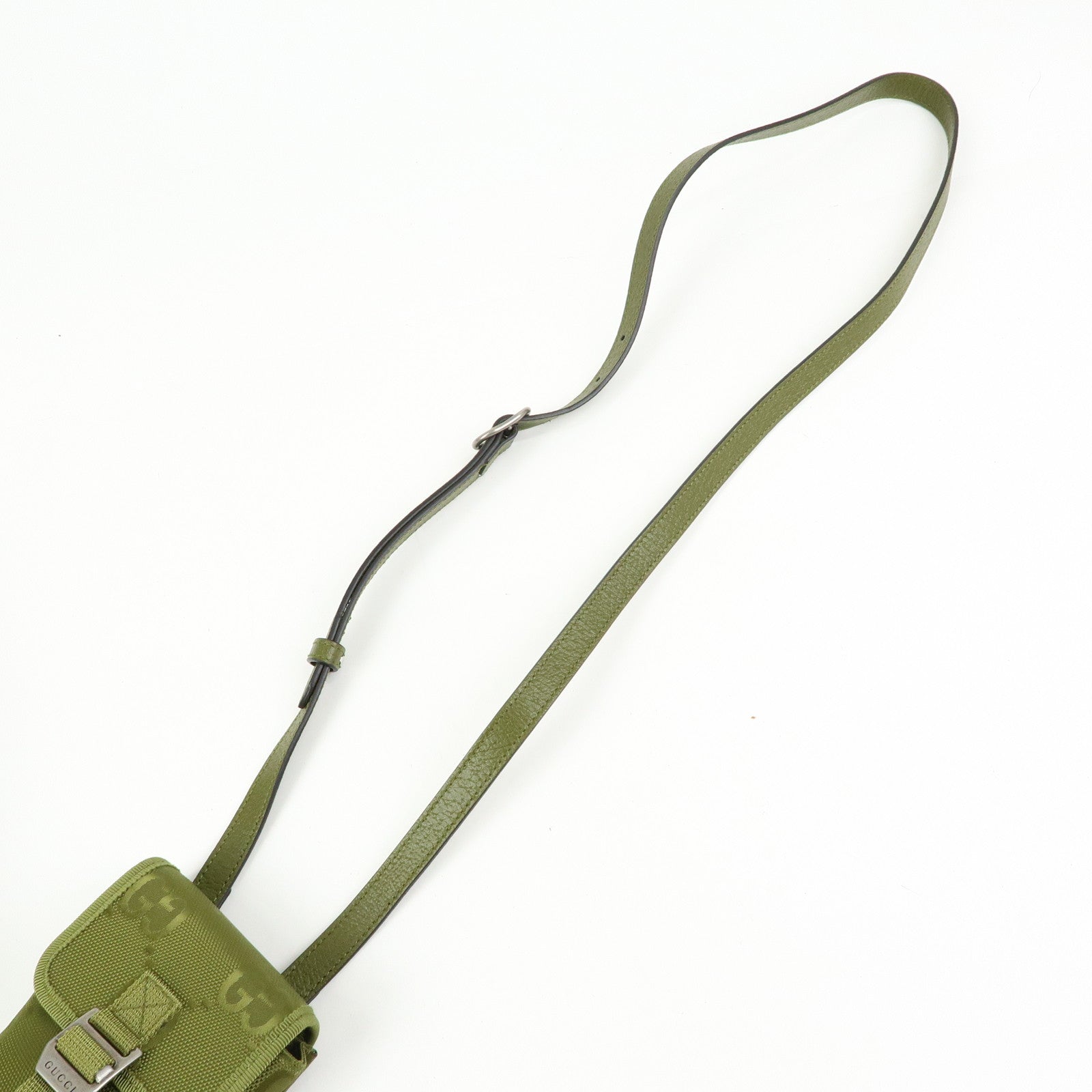 GUCCI Off The Grid Nylon Shoulder Bag Crossbody Bag Green 696018