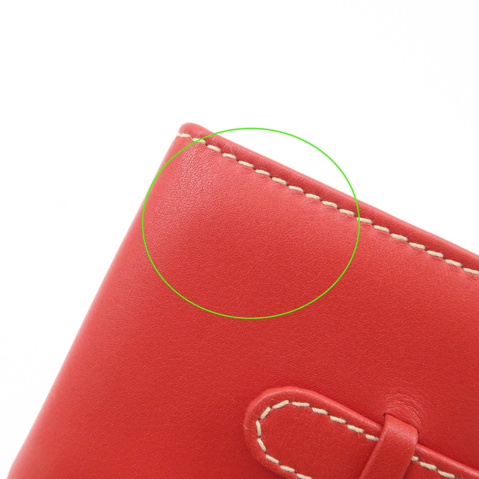 LOEWE Leather Tri-Fold Square Photo Case Red