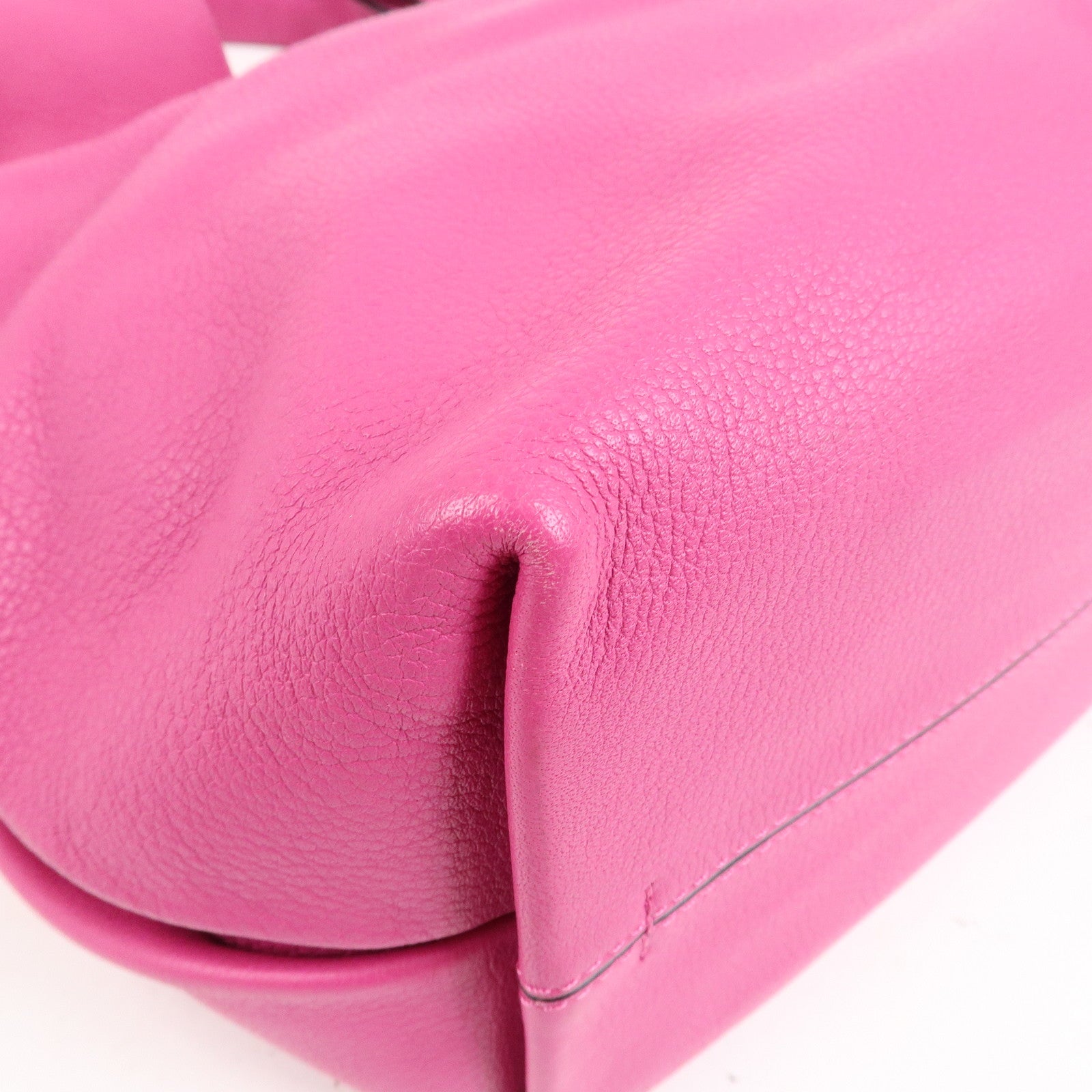 LOEWE Logo Dunas Anagram Leather Hand Bag Shoulder Bag Pink