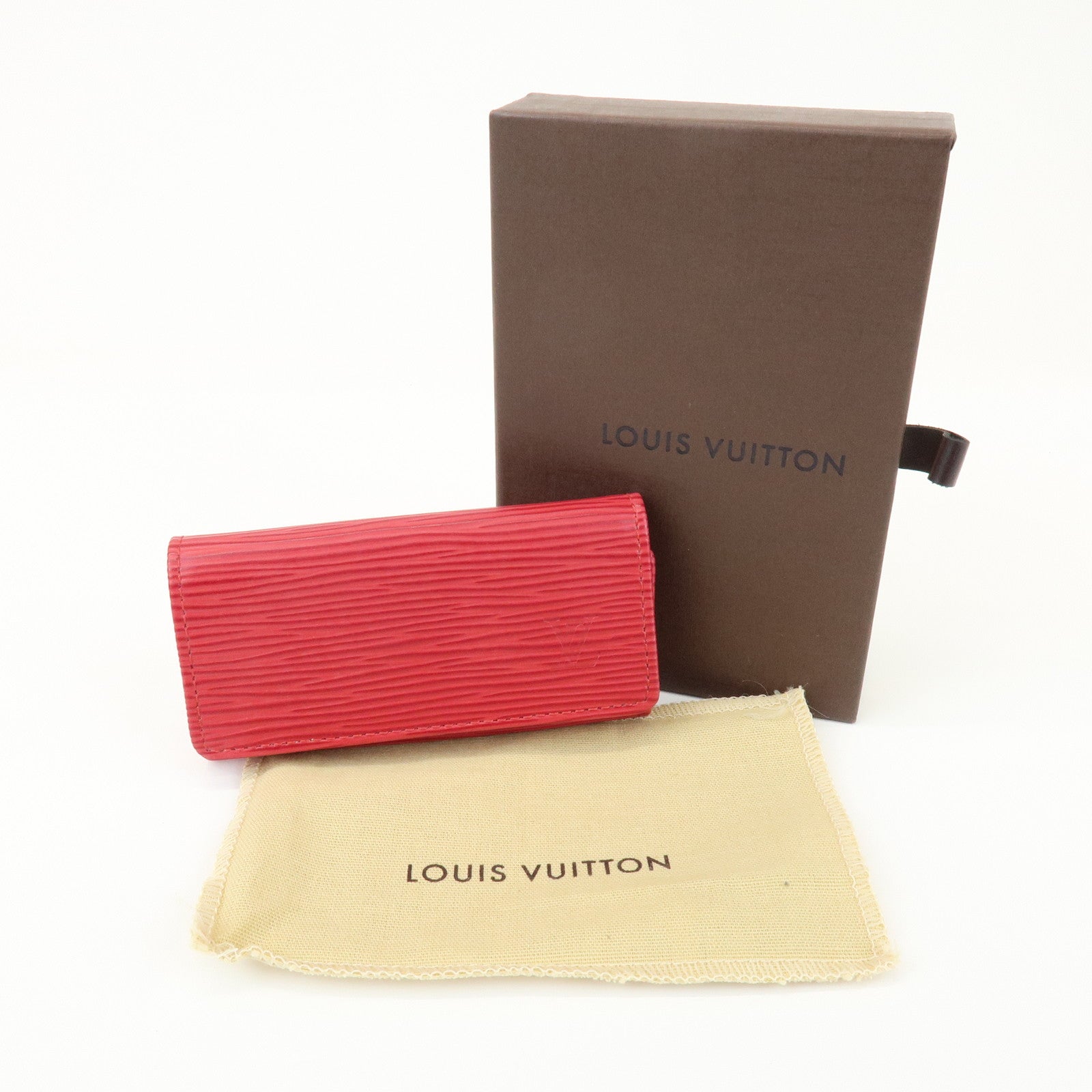 Louis Vuitton Epi Leather Multicle 4 Key Case Rouge M6382E