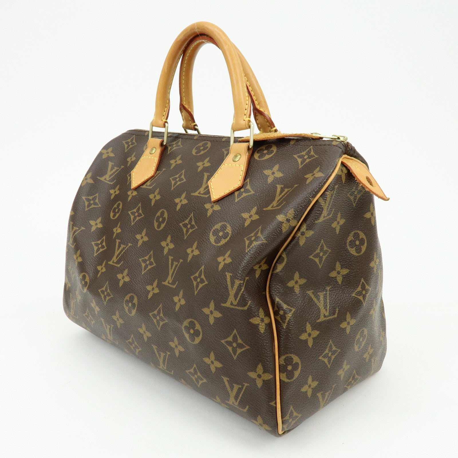 Louis Vuitton Monogram Speedy 30 Boston Bag Hand Bag Brown M41526