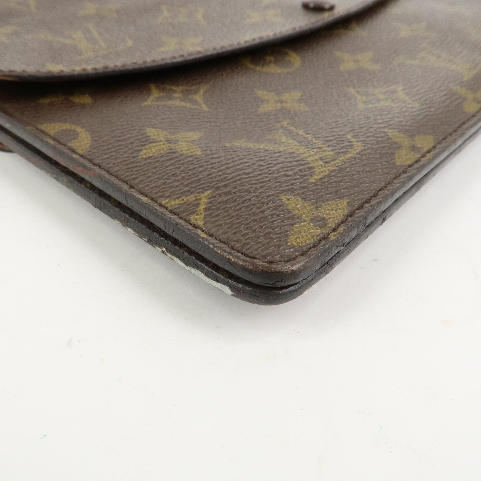 Louis Vuitton Monogram Double Rabat Shoulder Bag Brown M51815