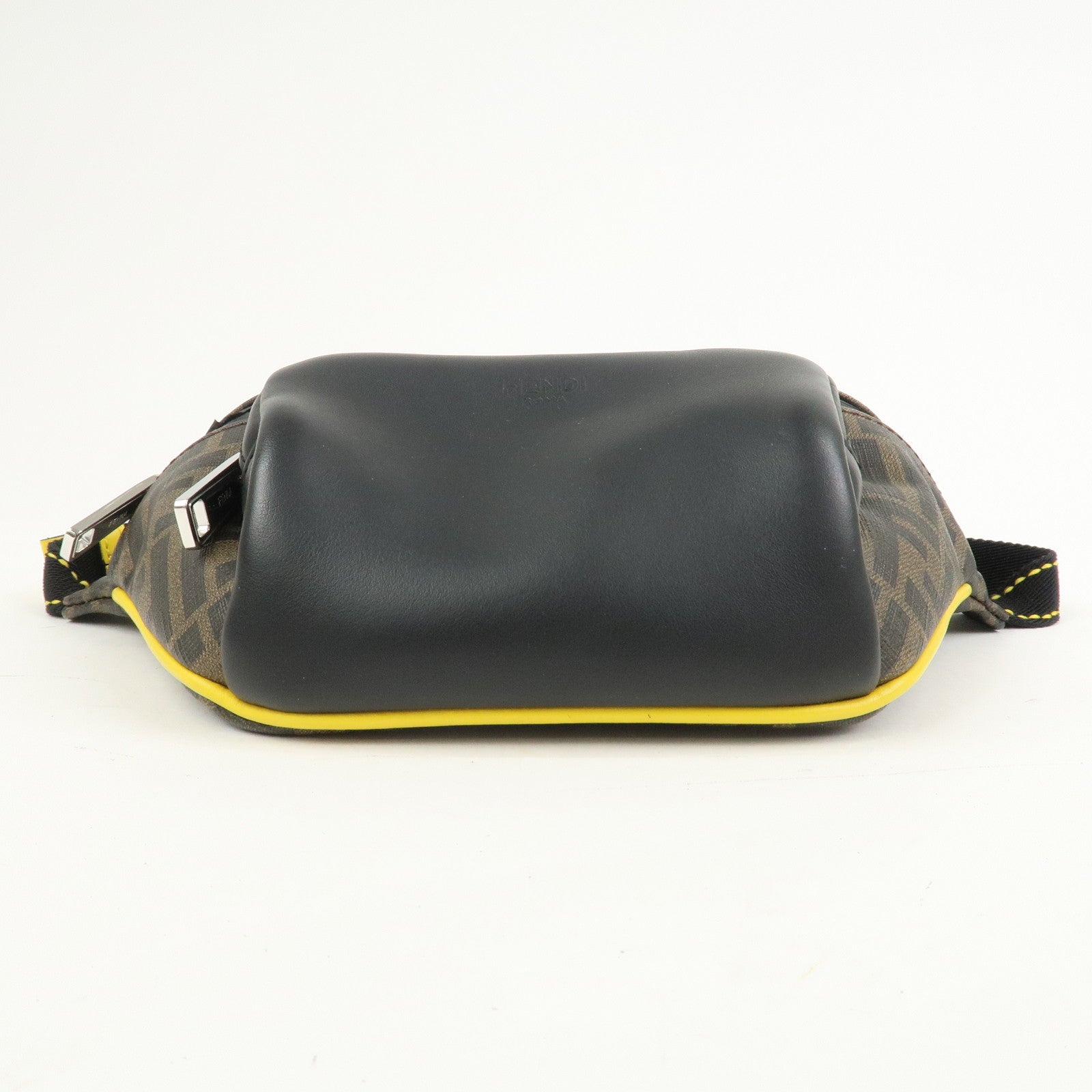 FENDI Zucca Seleria Logo PVC Leather Waist Bag Body Bag 7VA446