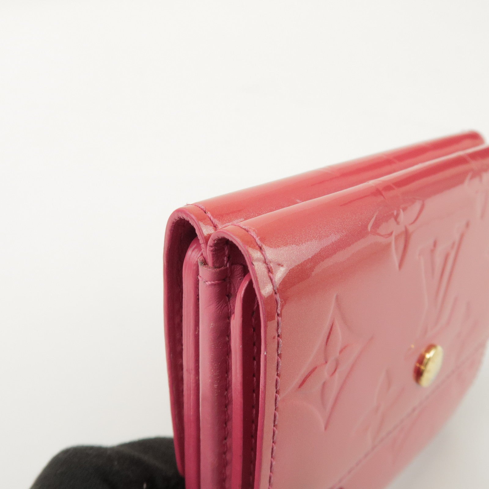 Louis Vuitton Vernis Porte Monnaie Billets Cartes Crédit M9139F