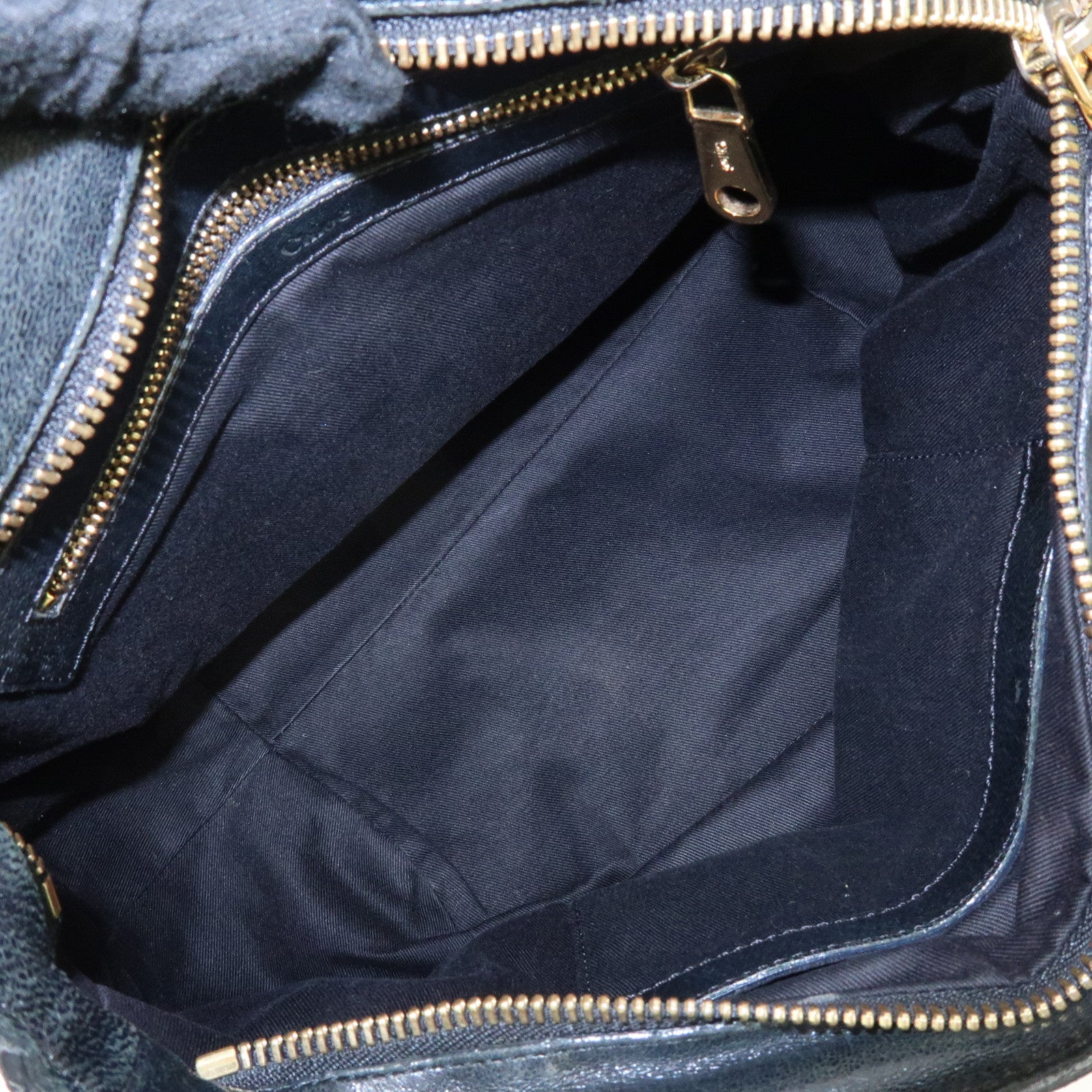 Chloe Ethel Leather 2Way Shoulder Bag Hand Bag Crossbody Bag Black