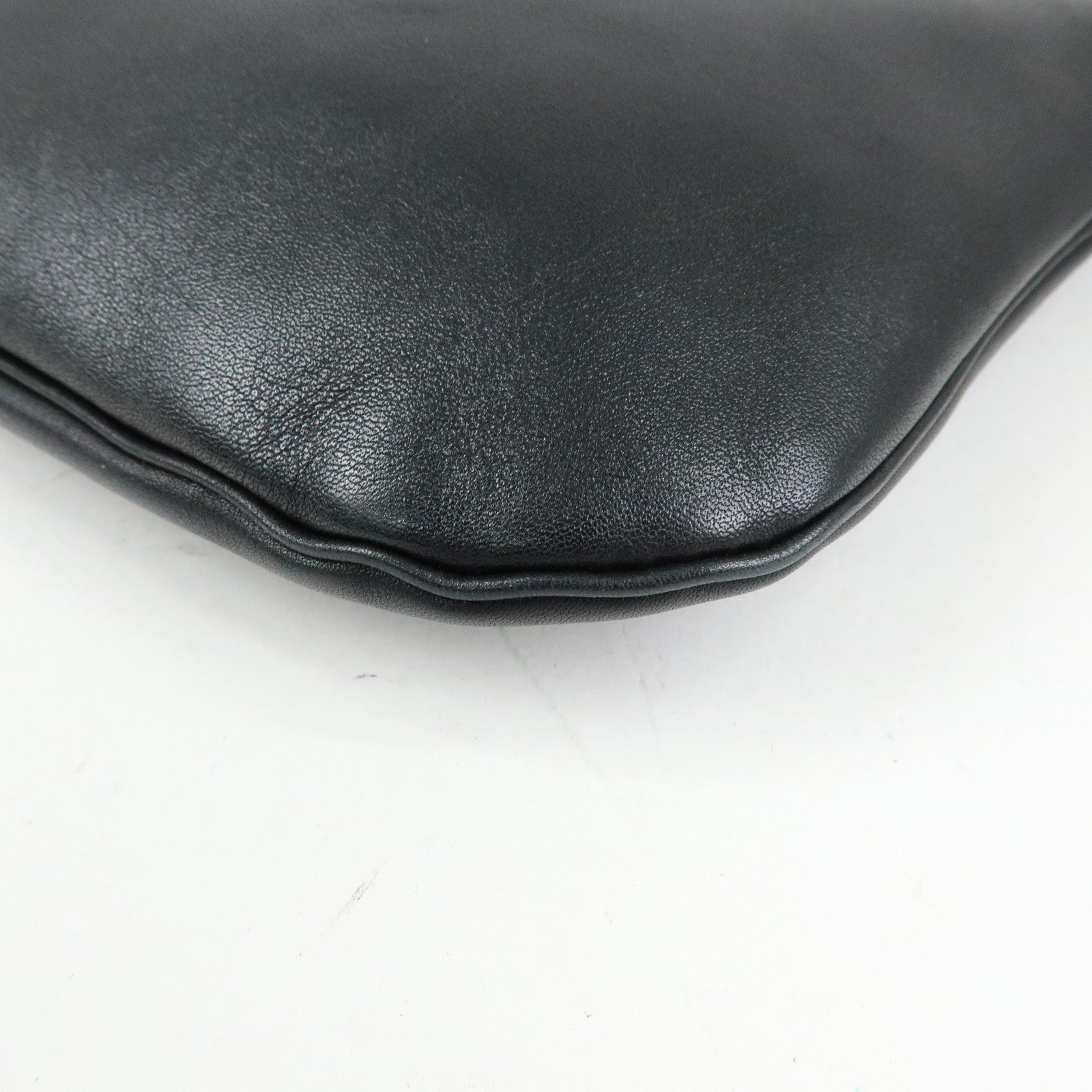 Tiffany & Co Logo Leather Shoulder Bag Crossbody Bag Black