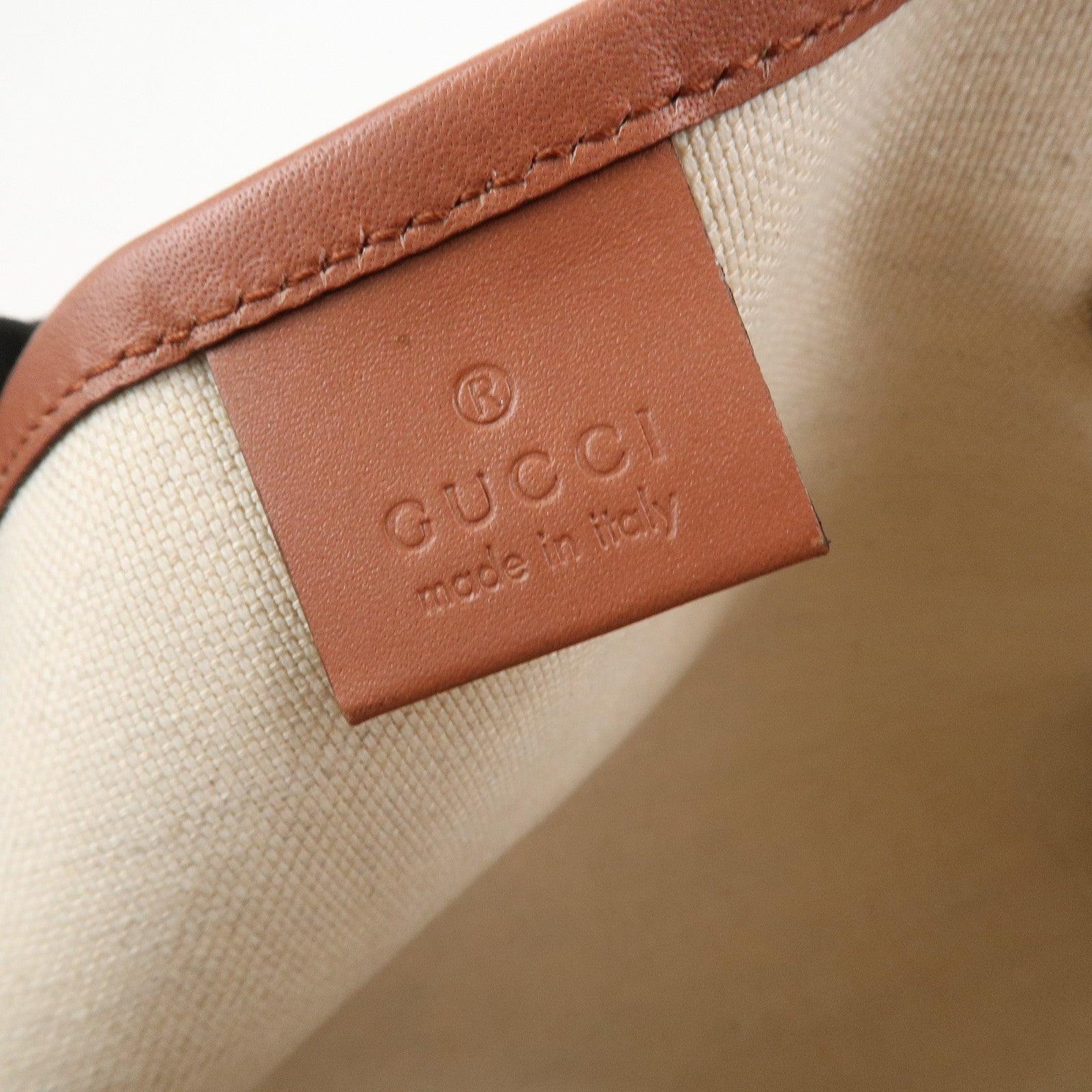 GUCCI GG Supreme PVC Leather Tote Bag Shoulder Bag Beige 309499