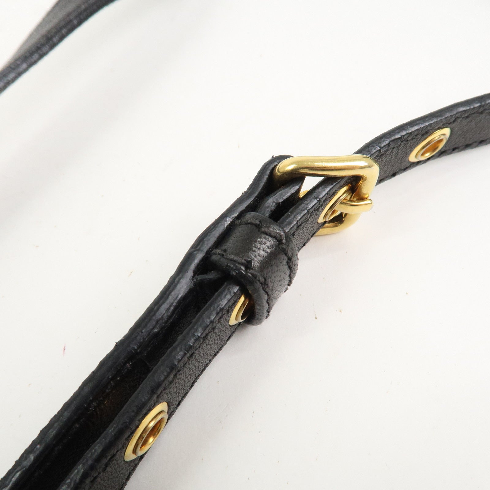 MIU MIU Matelasse Logo Leather Shoulder Bag Black RP0385