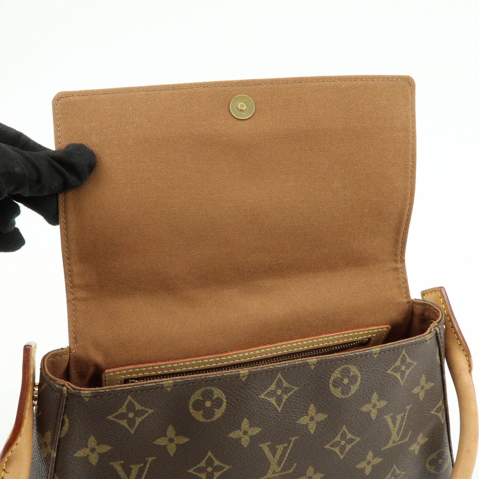 Louis Vuitton Monogram Mini Looping Shoulder Bag Brown M51147