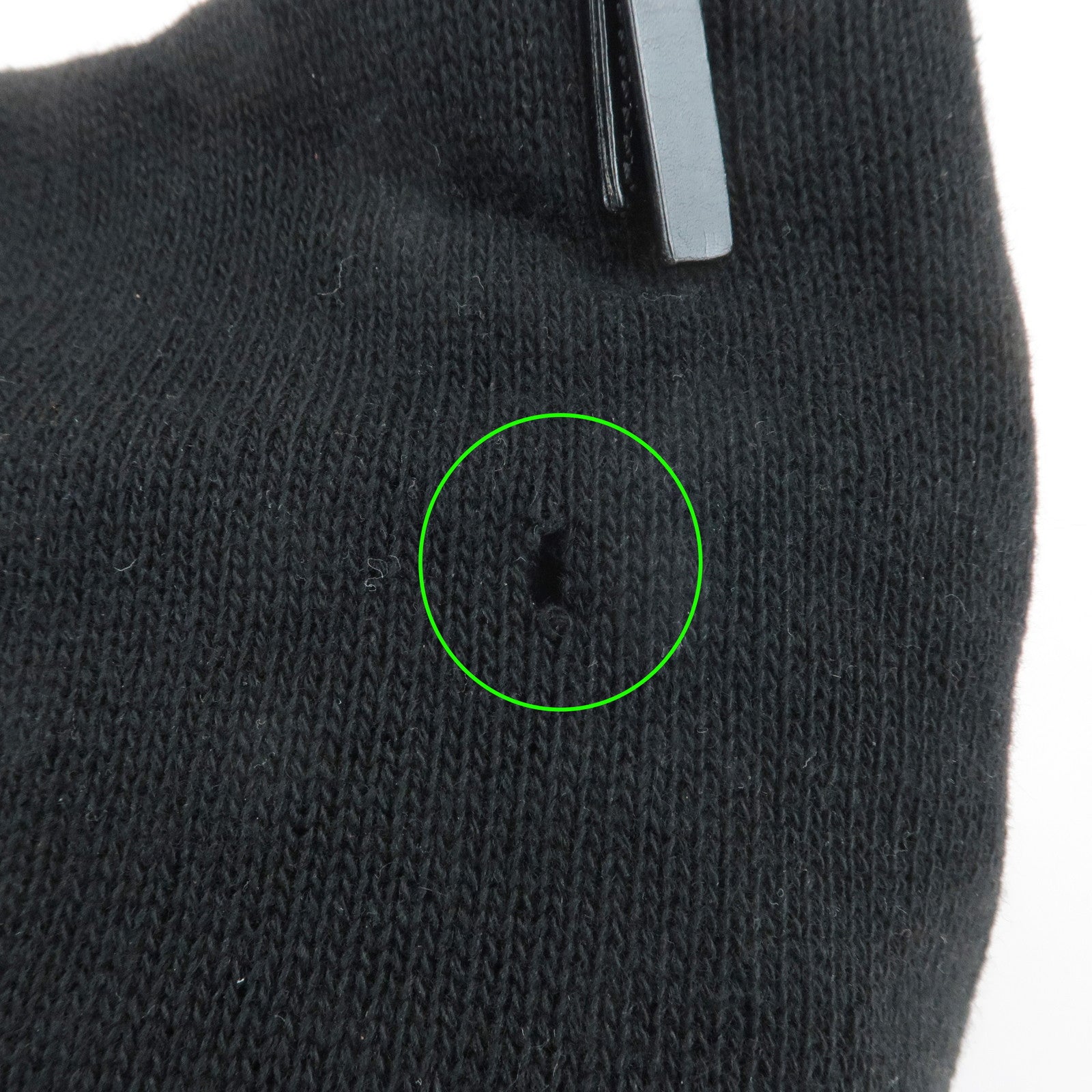 FENDI Wool Leather Tote Bag Shoulder Bag Black 26633 Used