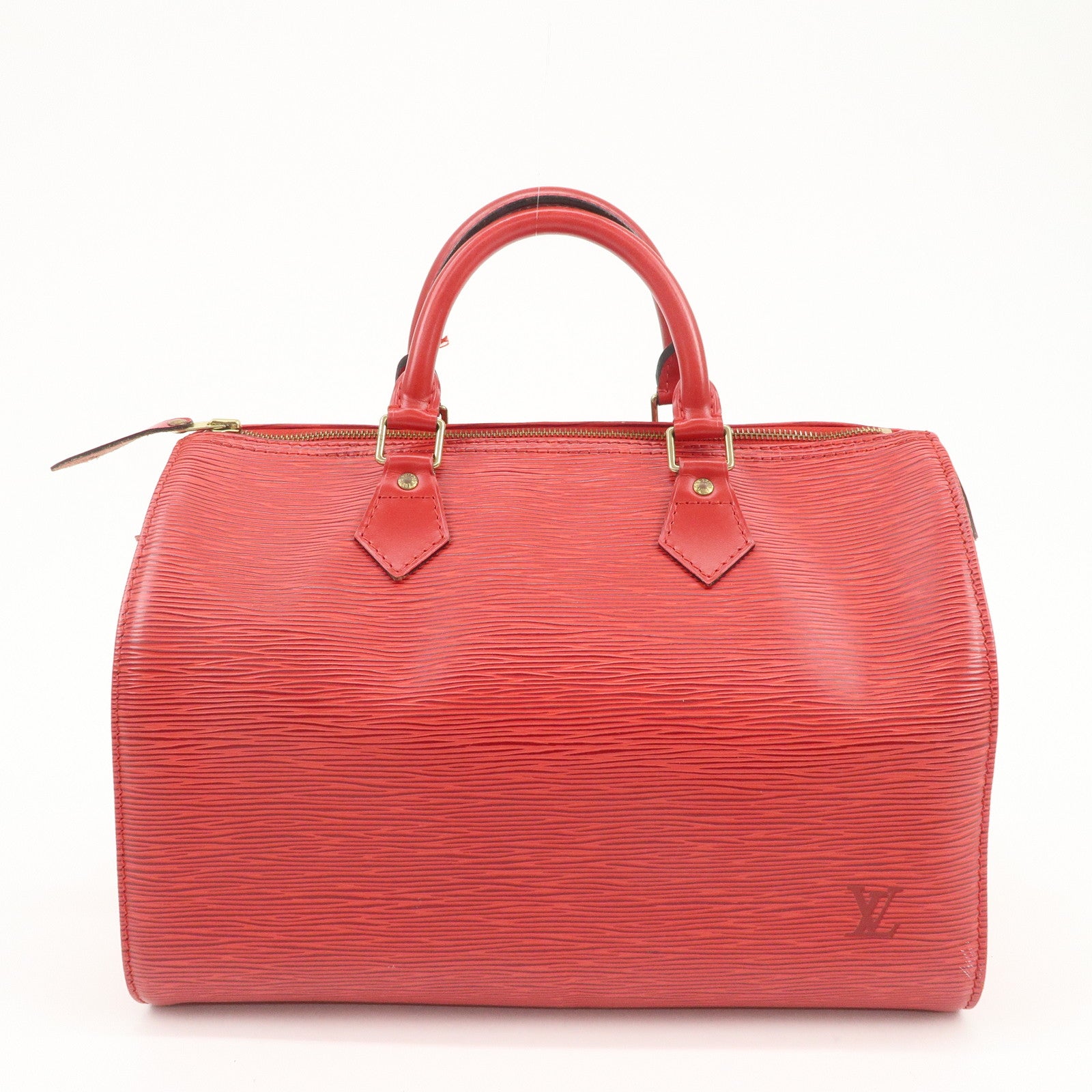 Louis Vuitton Epi Leather Speedy 30 Boston Bag Castilian Red M43007