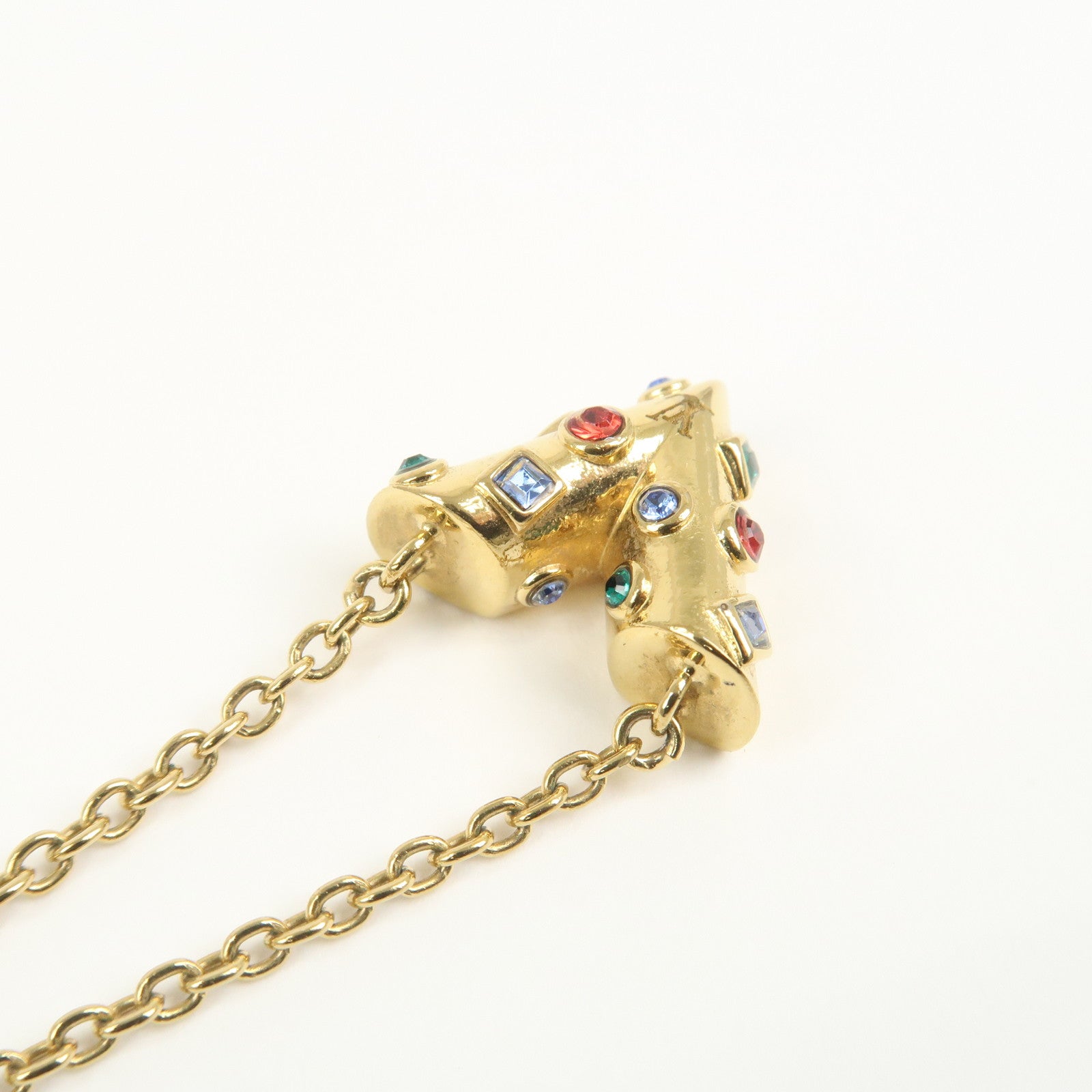 Louis Vuitton Collier Essential V Planet Rhinestone Necklace M68920